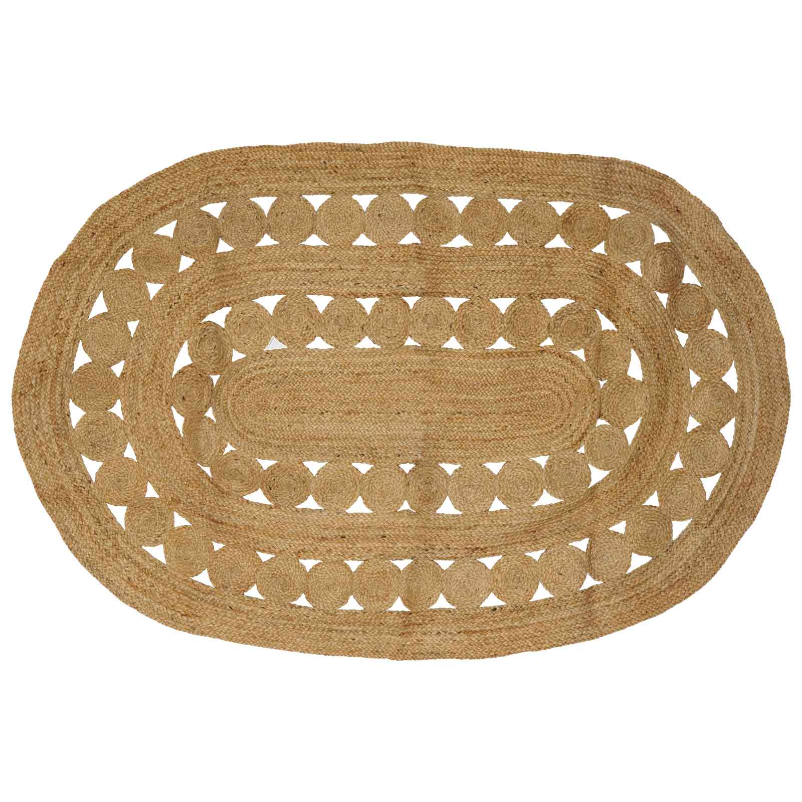 Dywany pokojowe naturalny 152 x 245 cm Juta
