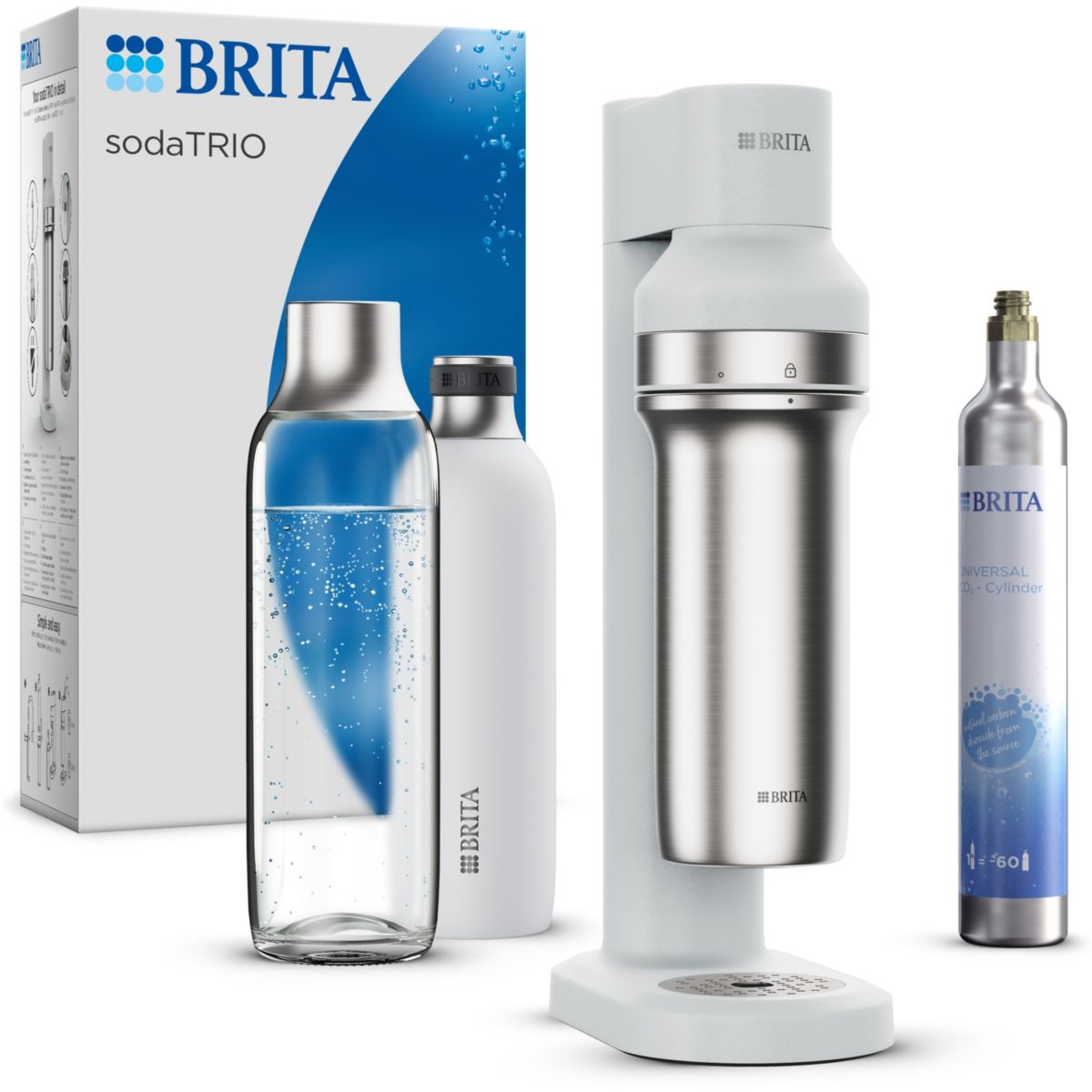 Maszyna do sody BRITA sodaTRIO woda gazowana ekologiczna elegancka