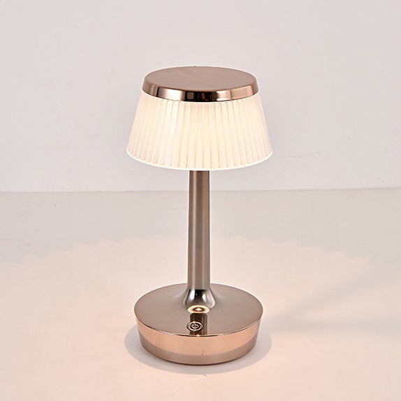 Trójkolorowa lampka nocna LED chroniąca oczy, dotykowe światło, idealna do sypialni, różowe złoto, 12 x 23 cm