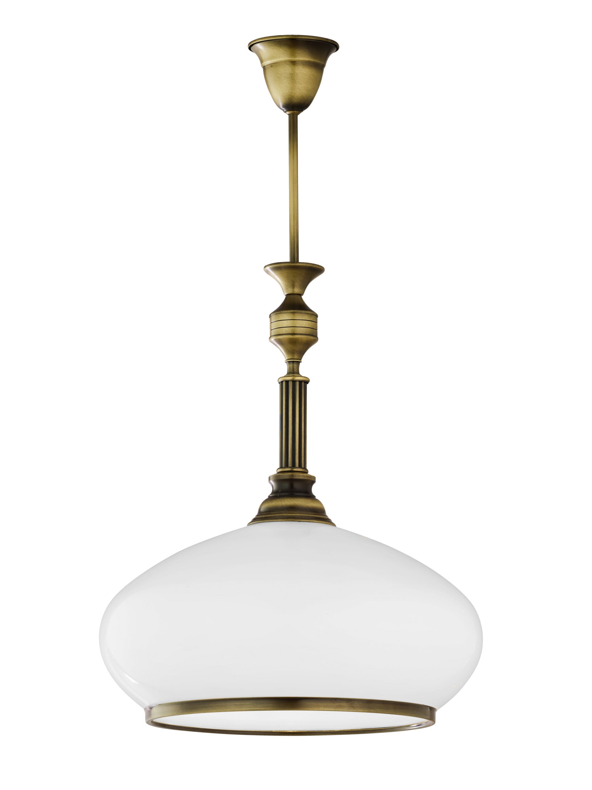 Lampa wisząca ZEUS Jupiter patyna/złota biała E27 60x40x40 cm 1 szt.