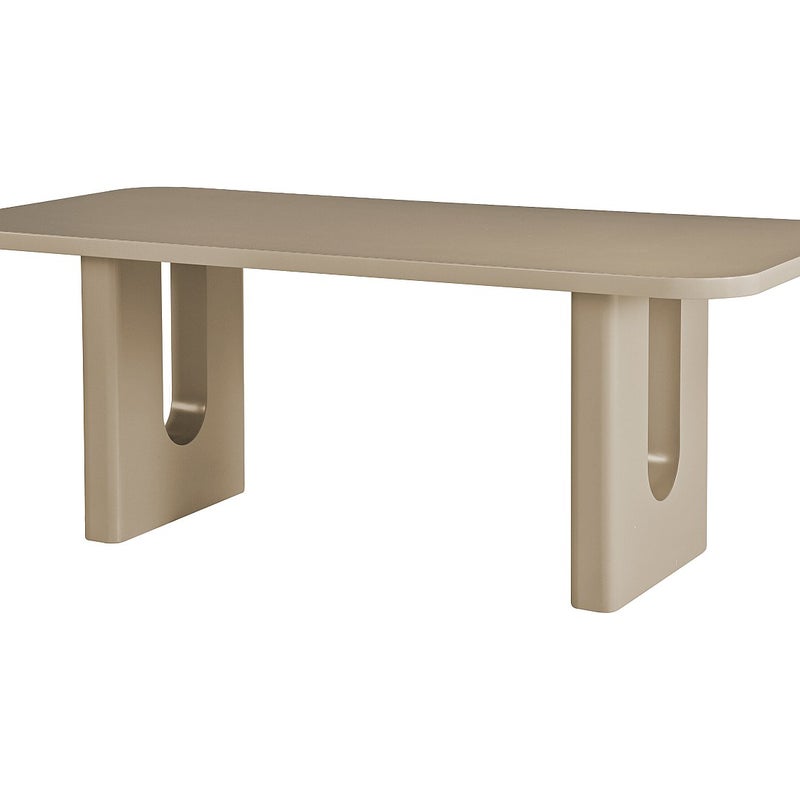 Stół jadalniany dla 8 osób z MDF - Taupe - NAKONI