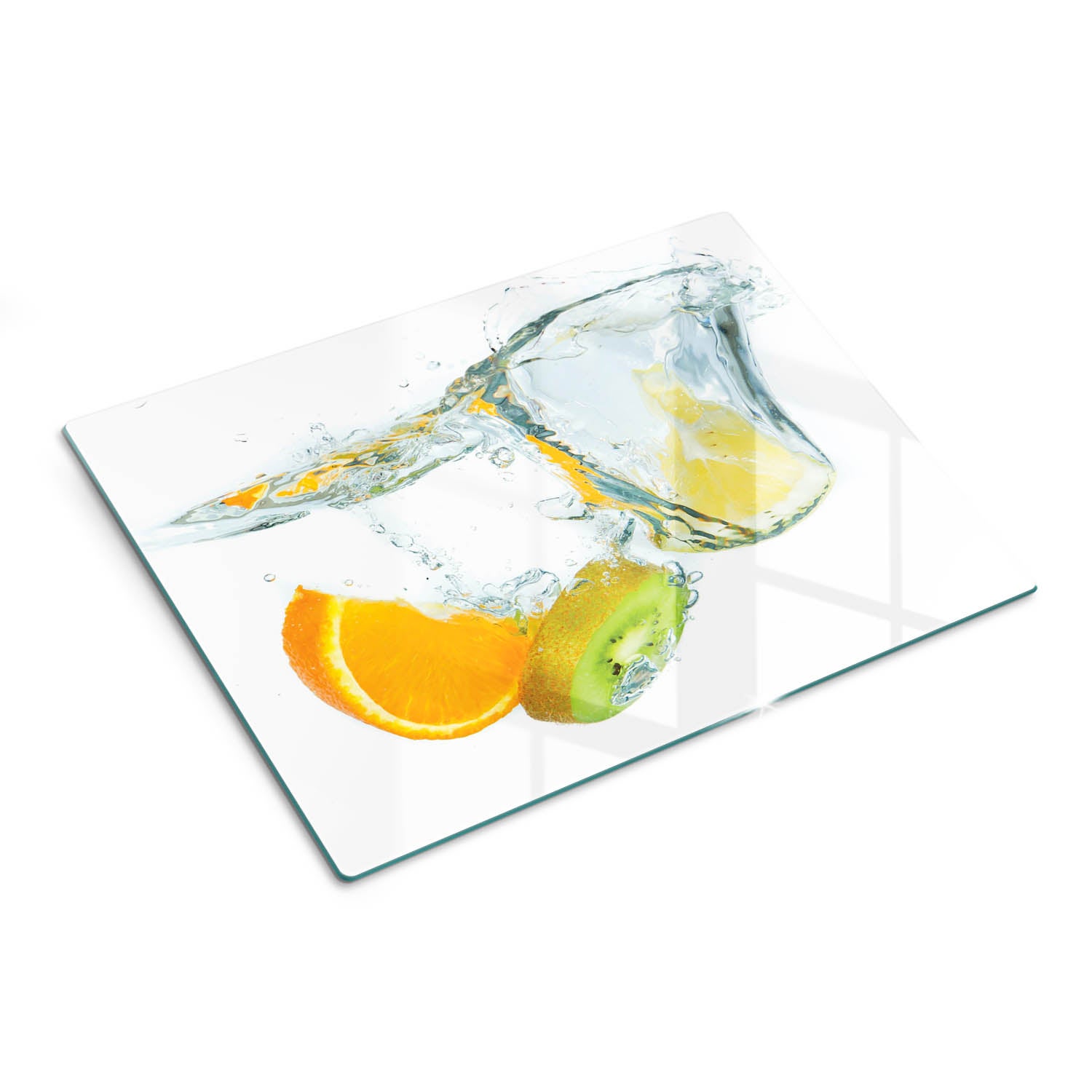 Szklana deska do kuchni z ozdobnym nadrukiem - Cytrusy Kiwi - 30x40 - Tulup