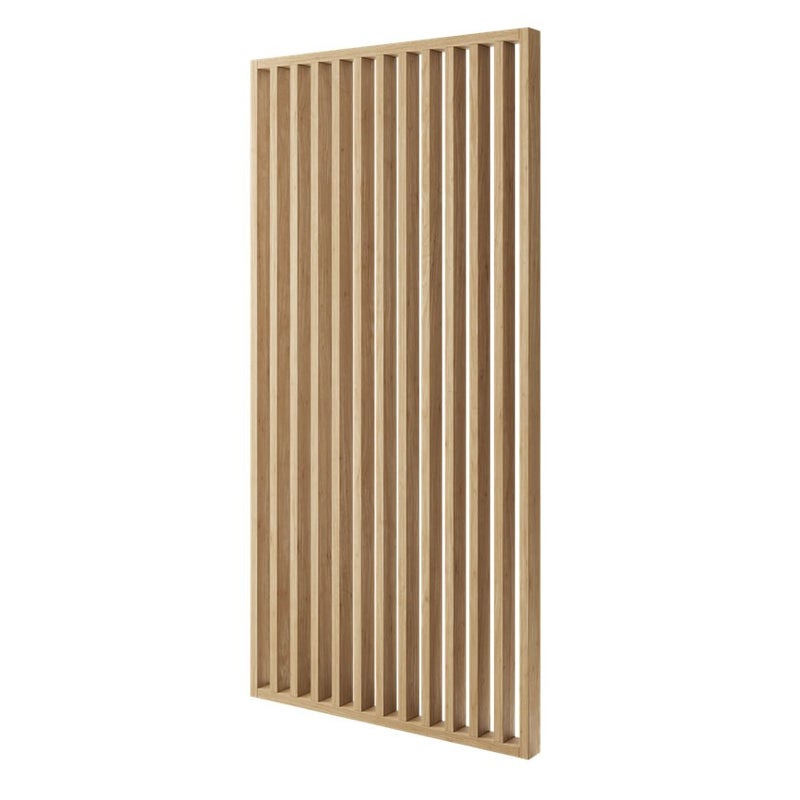 ŚCIANKA Z LAMELI - GOTOWY ZESTAW - DĄB NATURA - LAMELE3D - 203 cm - Standardowe