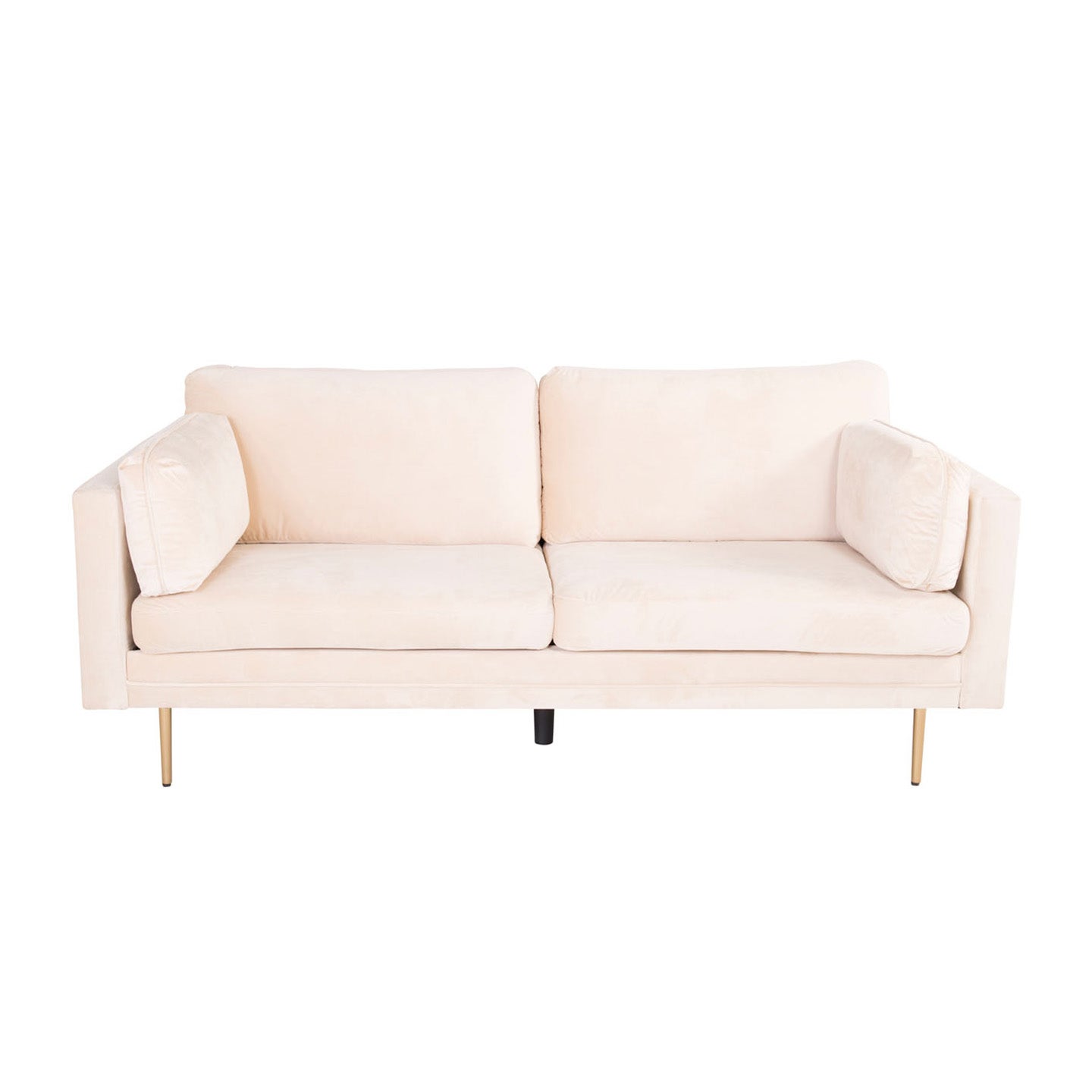 Boom sofa 3 osób welur beżowy.