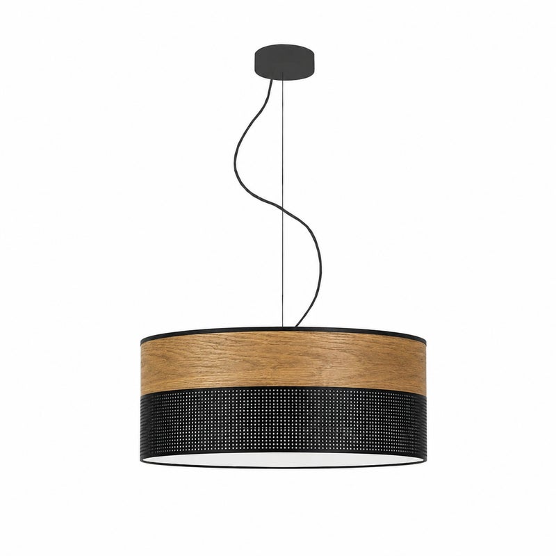 Lampa sufitowa żyrandol lampa wisząca z abażurem walec 50 cm BLUES