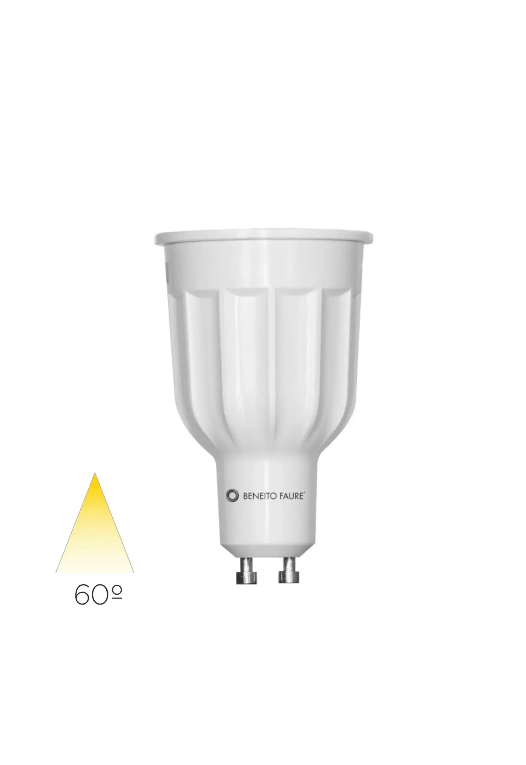 Żarówka LED Beneito & Faure Power GU10 12W 4000K 60º dichroiczna – wysoka efektywność energetyczna do profesjonalnego oświetlenia wnętrz