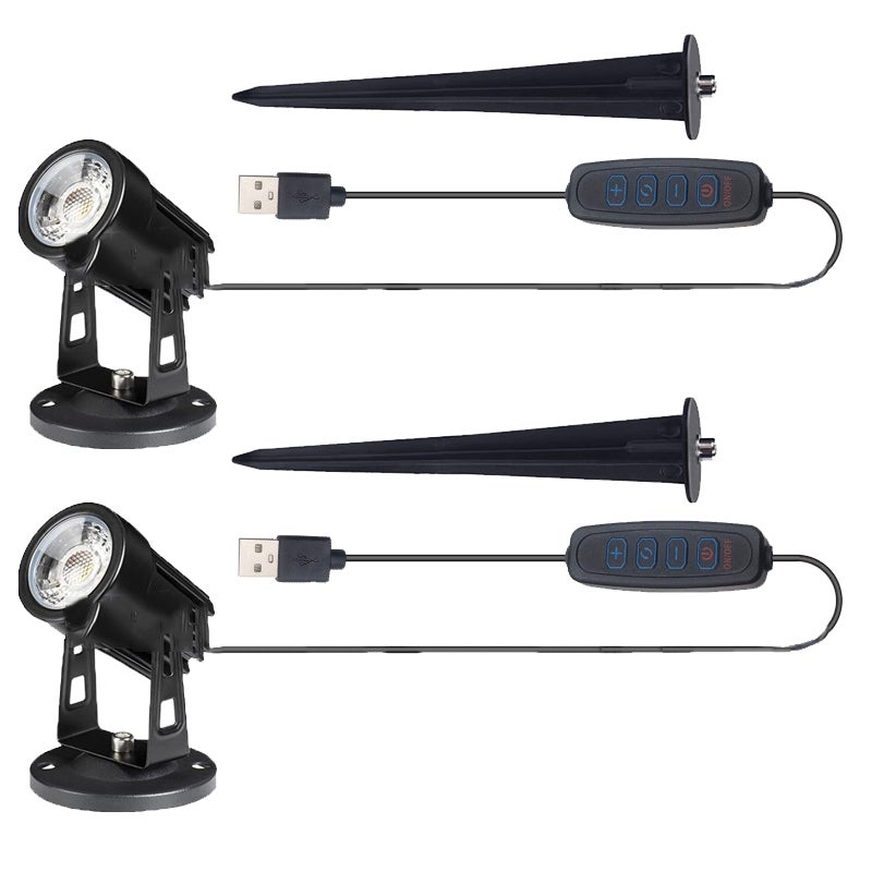 Wewnętrzny projektor USB z 2 diodami LED, reflektor, wewnętrzny projektor ze ściemniaczem, trójkolorowe oświetlenie (adapter nie jest dołączony)