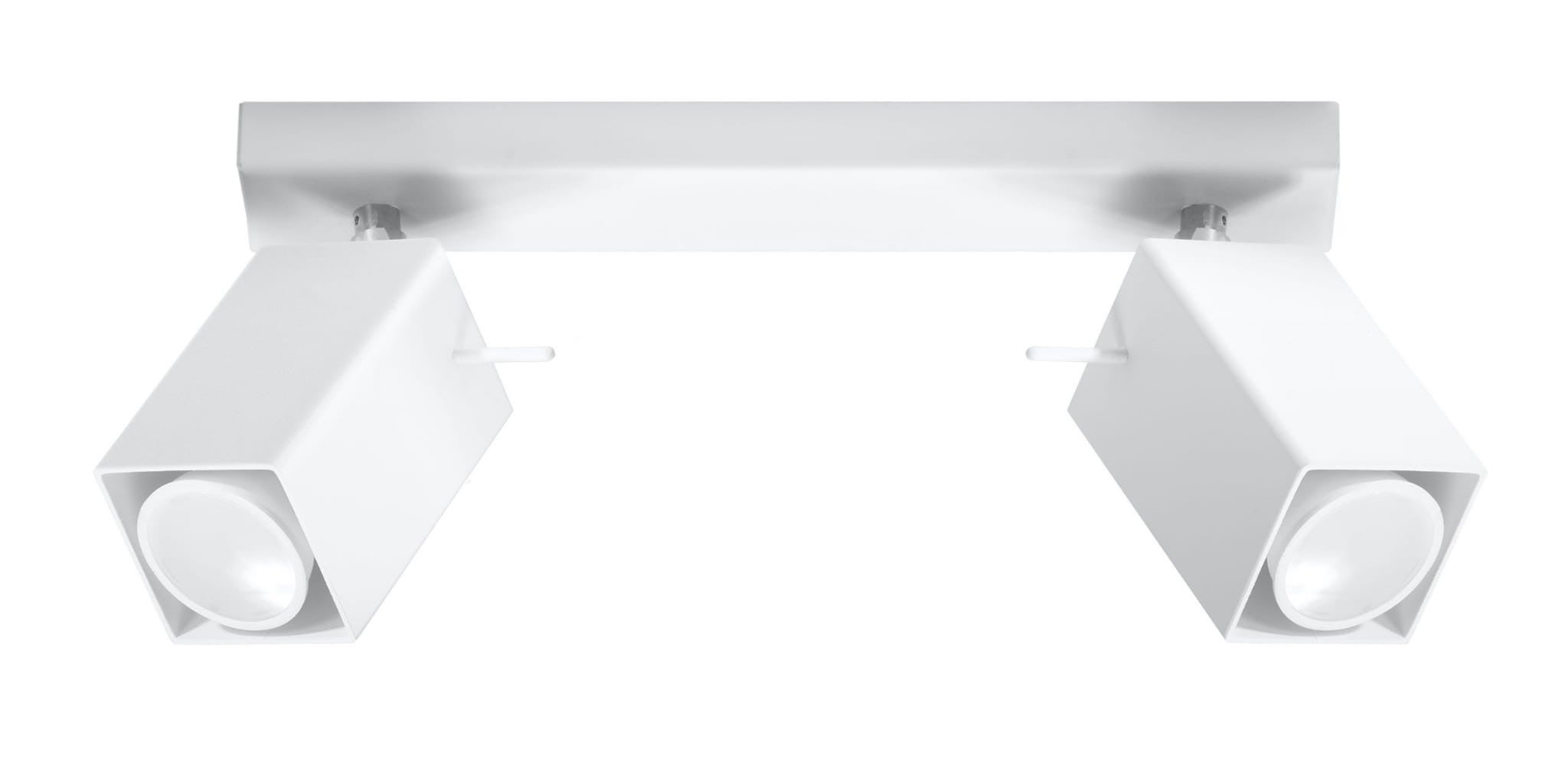 Plafonnier Acier Blanc GU10 2 Merida
