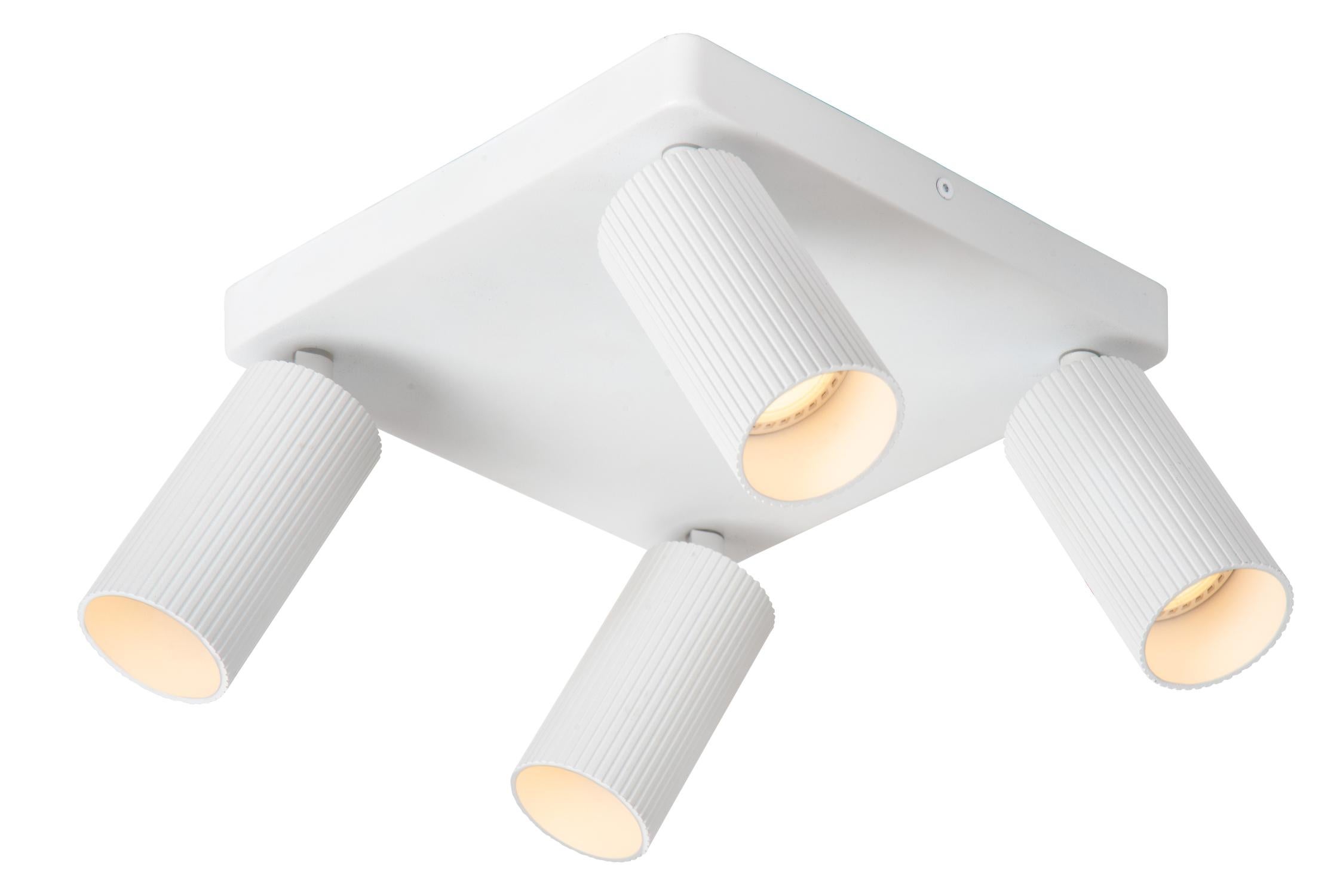 Lampa sufitowa CLUBS biała 4xGU10x40W metal wym:14,9x24x24cm IP20 Lucide