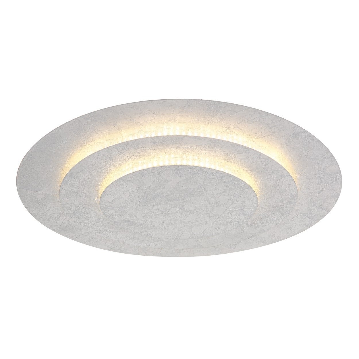 Półwpuszczana lampa sufitowa z wbudowanym oświetleniem LED, 49 cm, barwa srebrna, 3000 K