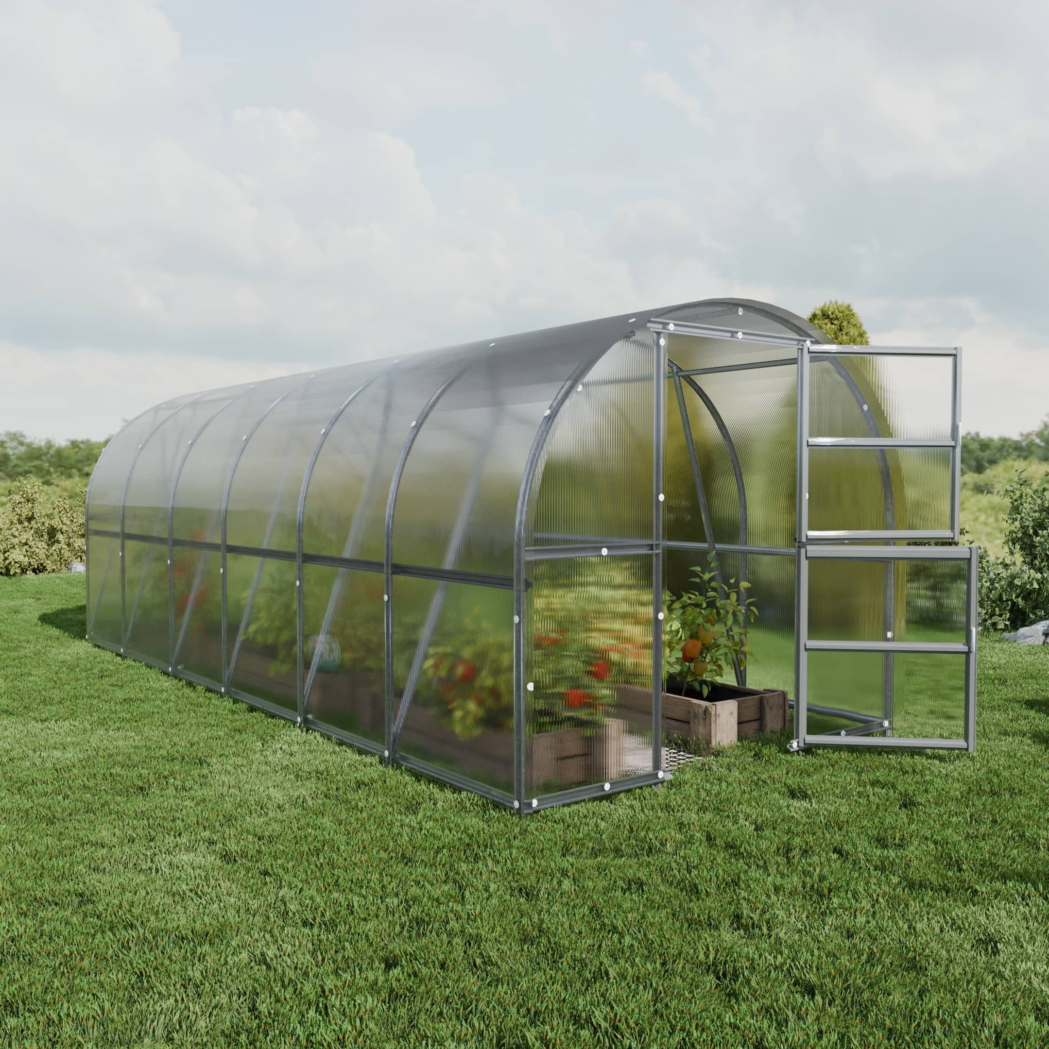 Szklarnia KLASIKA BALTIC LT 3 x 6 m (18 m²), 6 mm z powłoką z poliwęglanu 1szt.