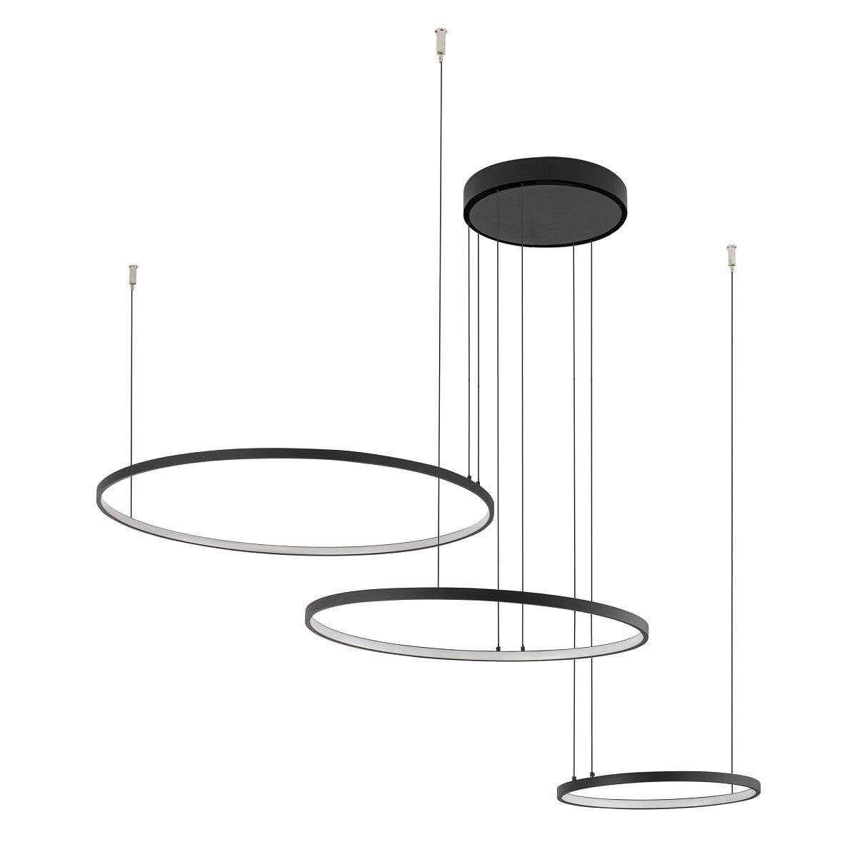 Lampa wisząca CIRCOLO LED LED 45W Neutralna biel 1800lm czarna wym: 140 x 125 x 125 cm Nowodvorski Lighting