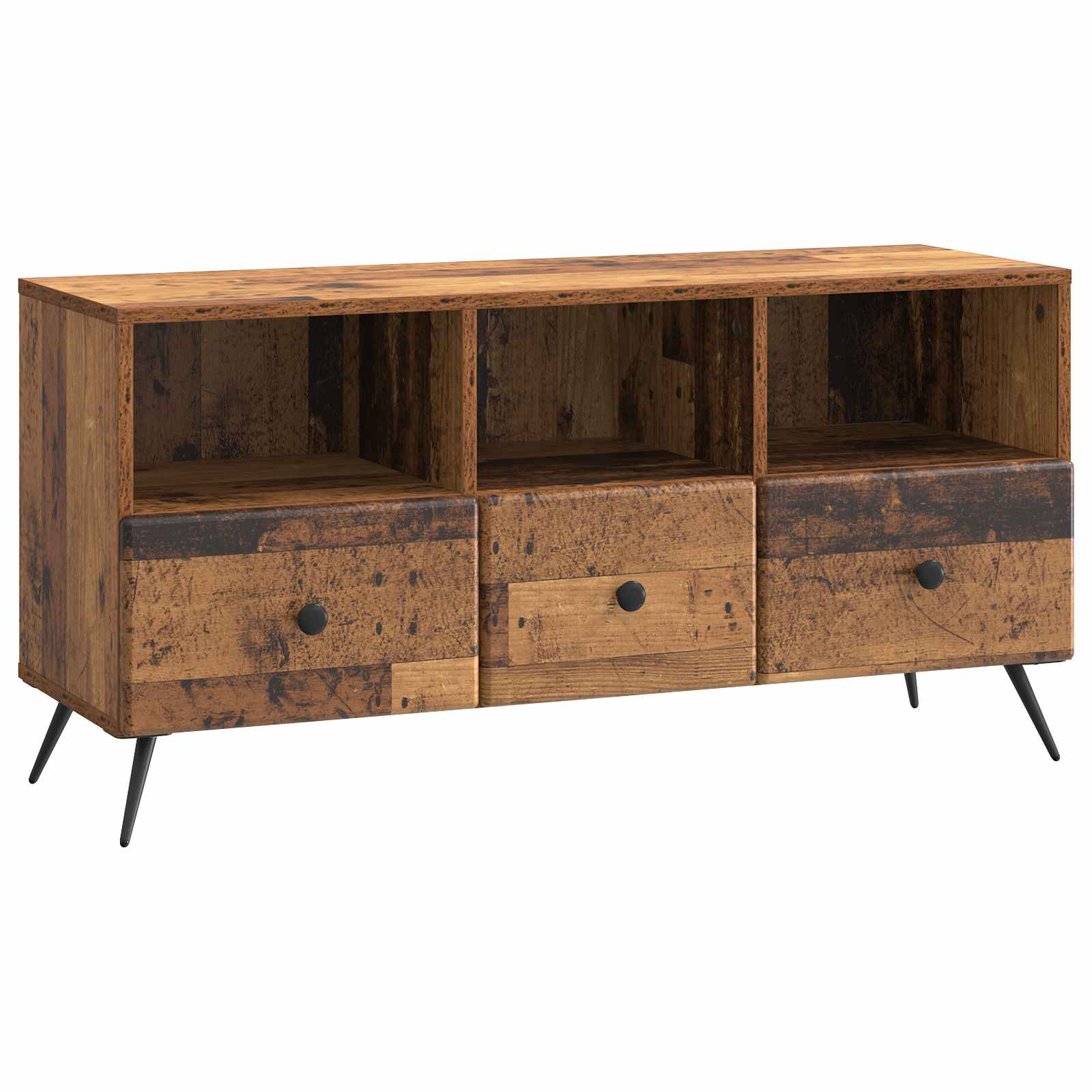 Szafka pod telewizor z szufladą Stare drewno 102 x 34,5 x 50 cm