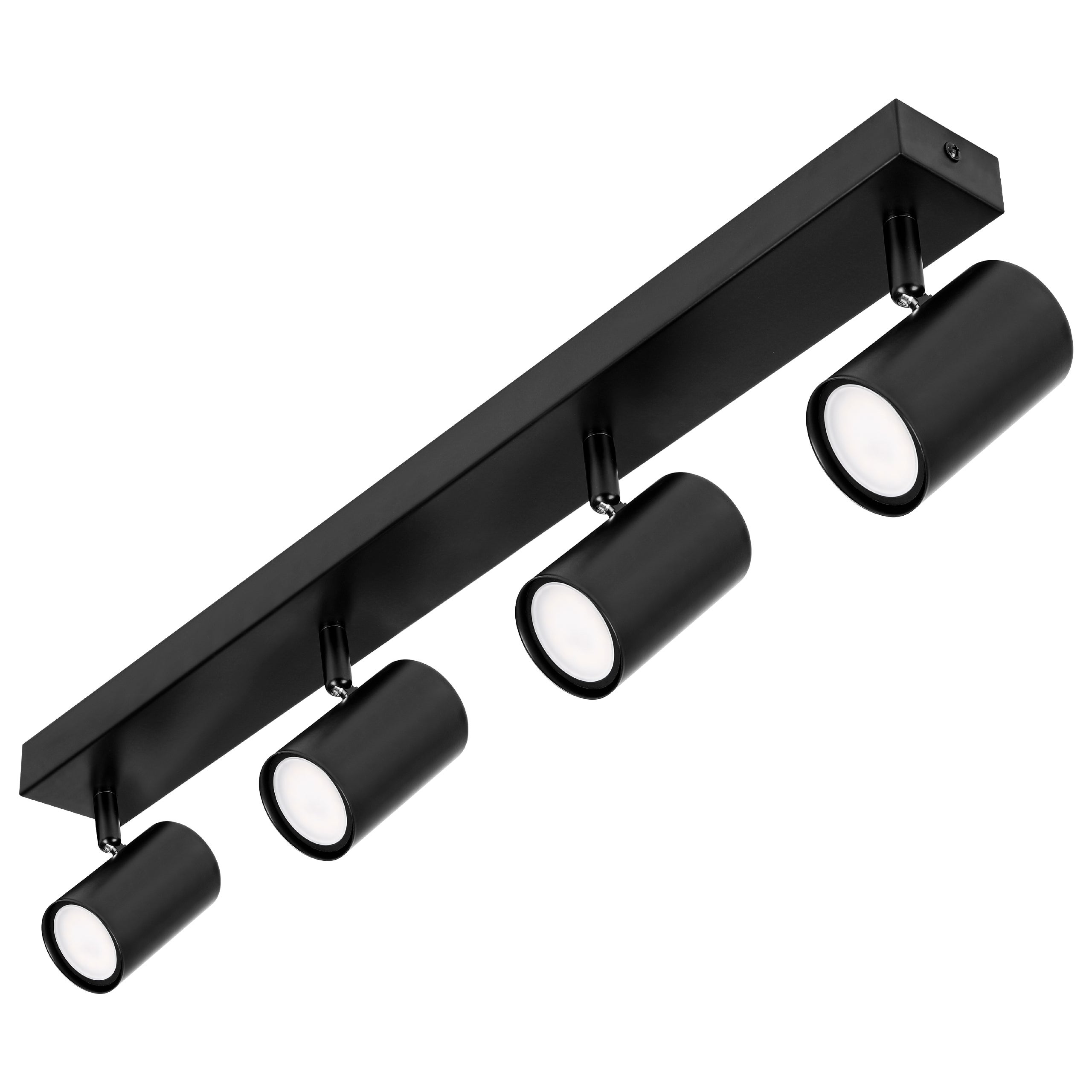 Lampa sufitowa ruchoma Richi 4x GU10 LED kinkiet listwa oprawa czarna MasterLED