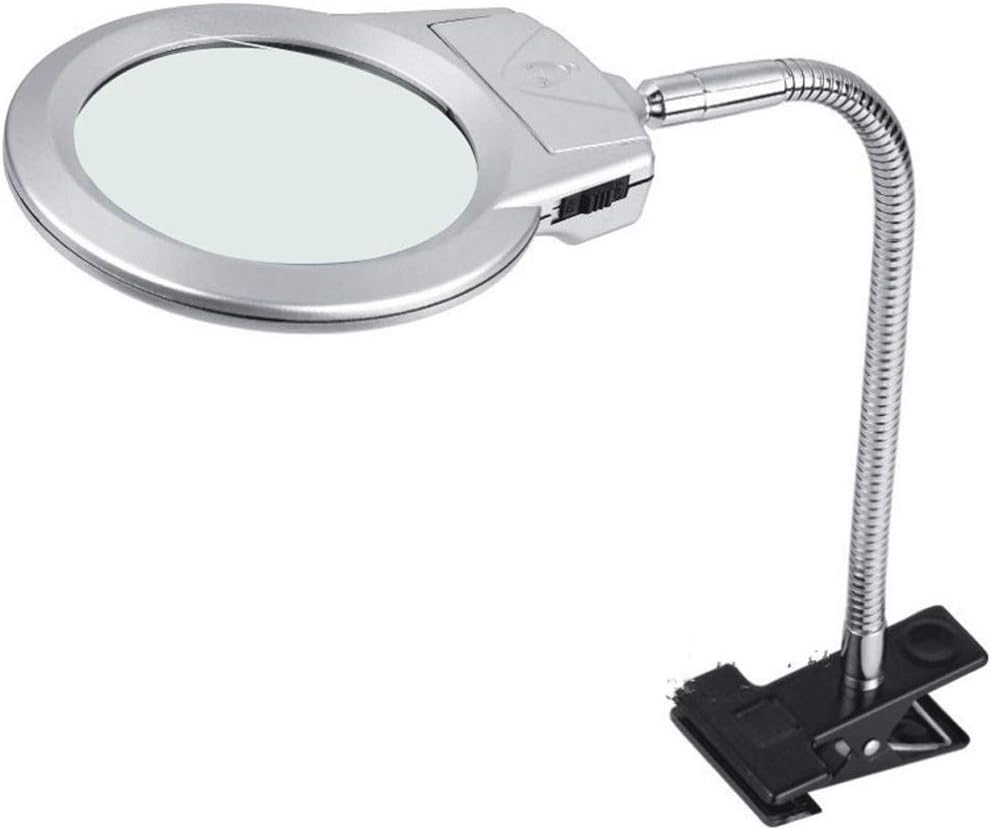 Duża składana lupa z latarką Jumbo inch Lens - Najlepsza lupa bez użycia rąk do czytania i tworzenia biżuterii itp.
