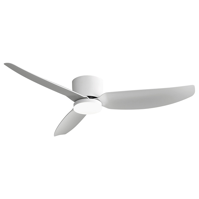 Wentylator sufitowy HELIKA w kolorze białym z wbudowaną diodą LED 18 W, regulacją CCT 3000-4000-6500 K, pilotem i falownikiem - Rossini