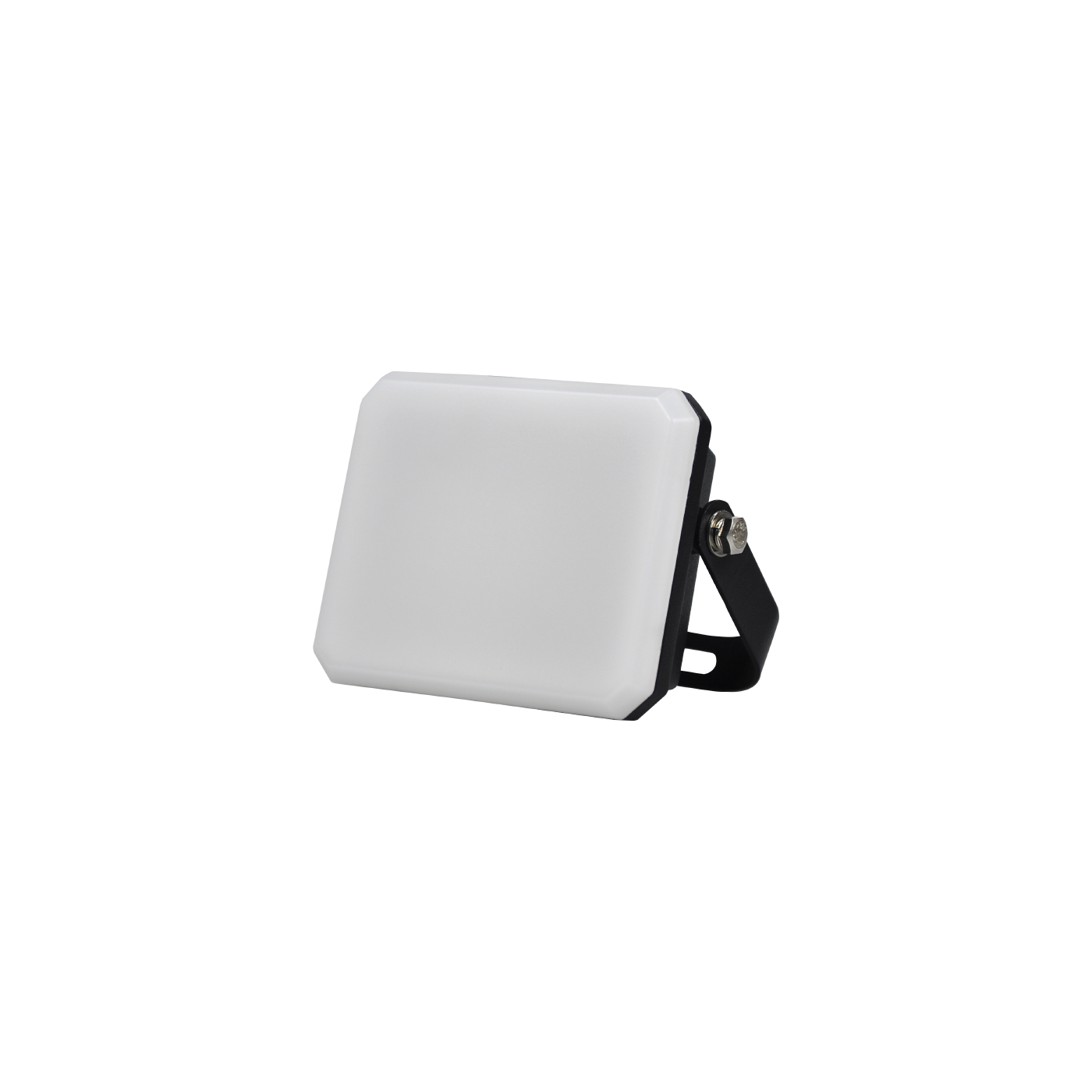 Czarny reflektor zewnętrzny LED 230V 10W 4000K mleczny klosz 950lm 89x62x25,5 mm