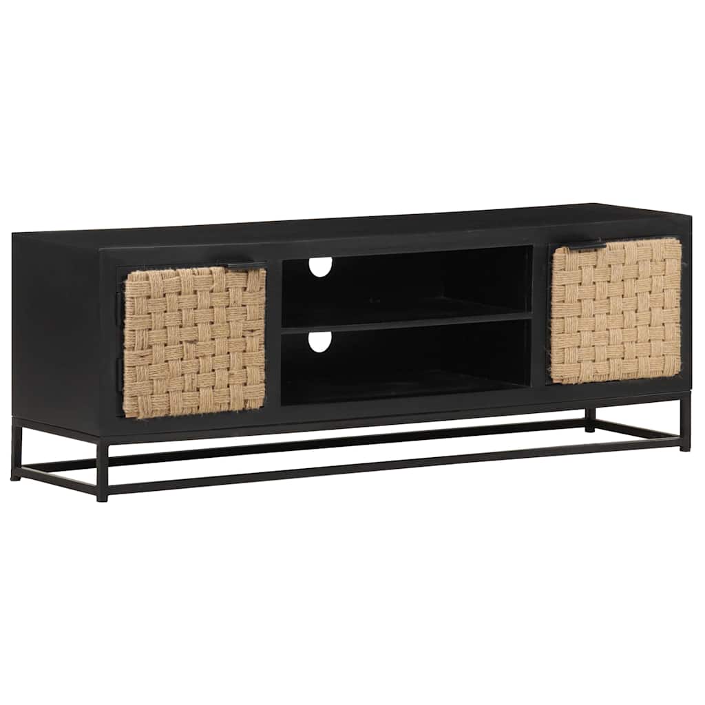 Szafka pod TV, 120x30x40 cm, lite drewno mango