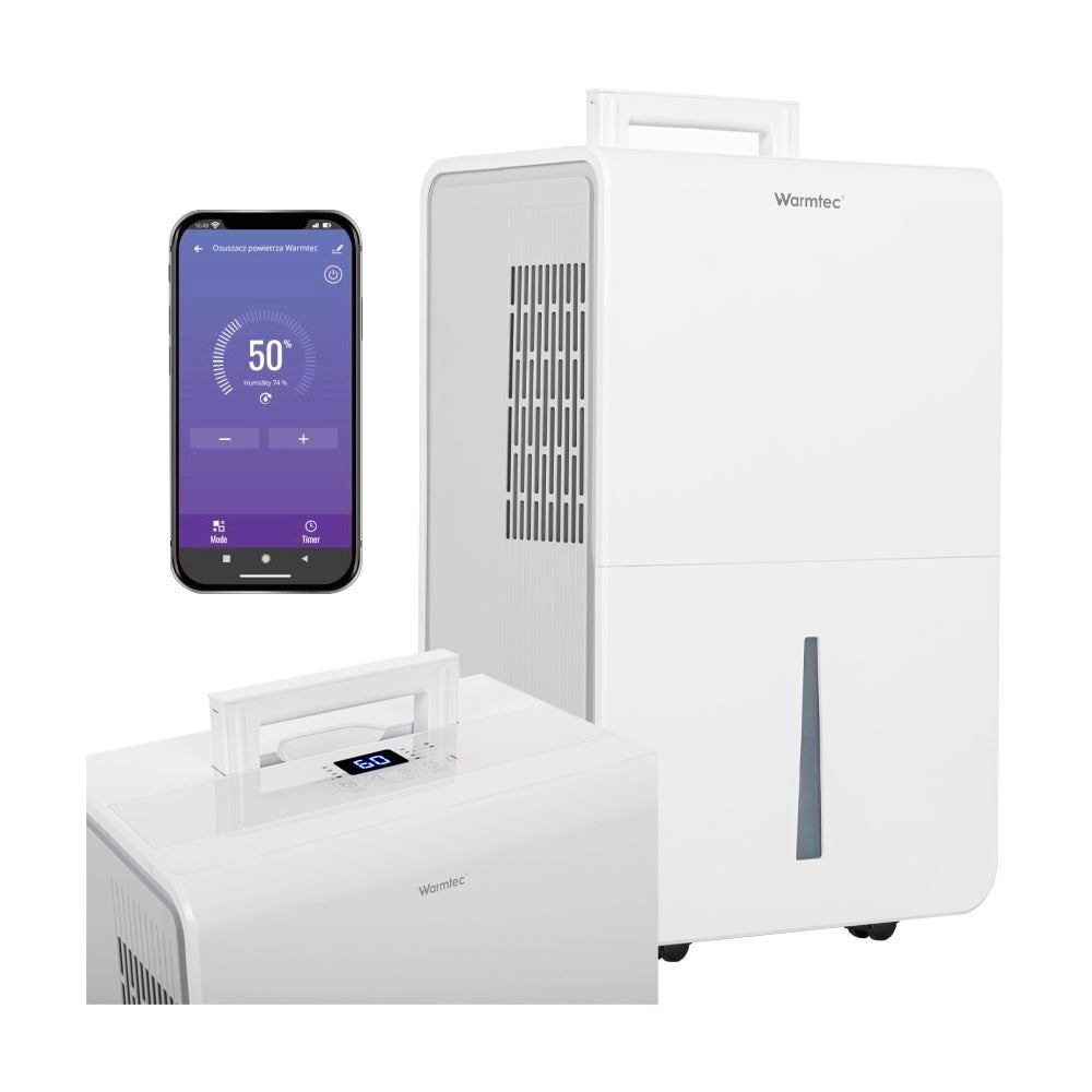 Osuszacz powietrza domowy pochłaniacz wilgoci 5 l/24h IPX0 Wi-Fi Warmtec ODT-50N