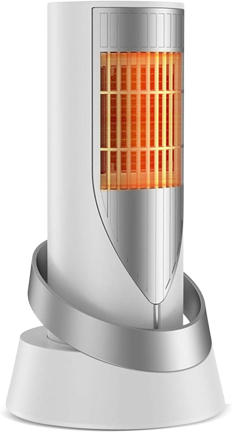 Ceramiczny grzejnik, ekonomiczny elektryczny termowentylator z termostatem, 1200 W, energooszczędny, przenośny, do biura