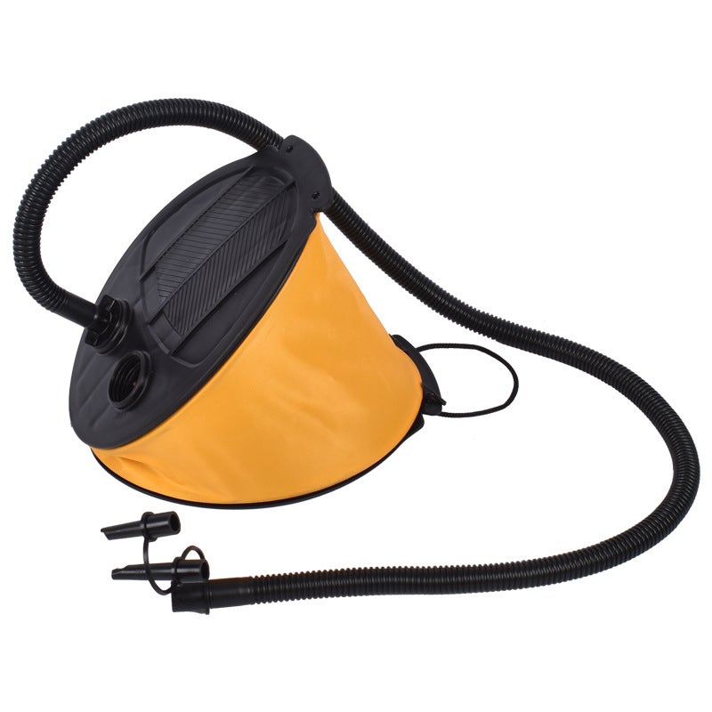 Pompka nożna 3L - Pompka nożna - Pompka do materaca basenowego - Skórzana pompka nożna - Akcesoria do basenu - Wąż 103 cm