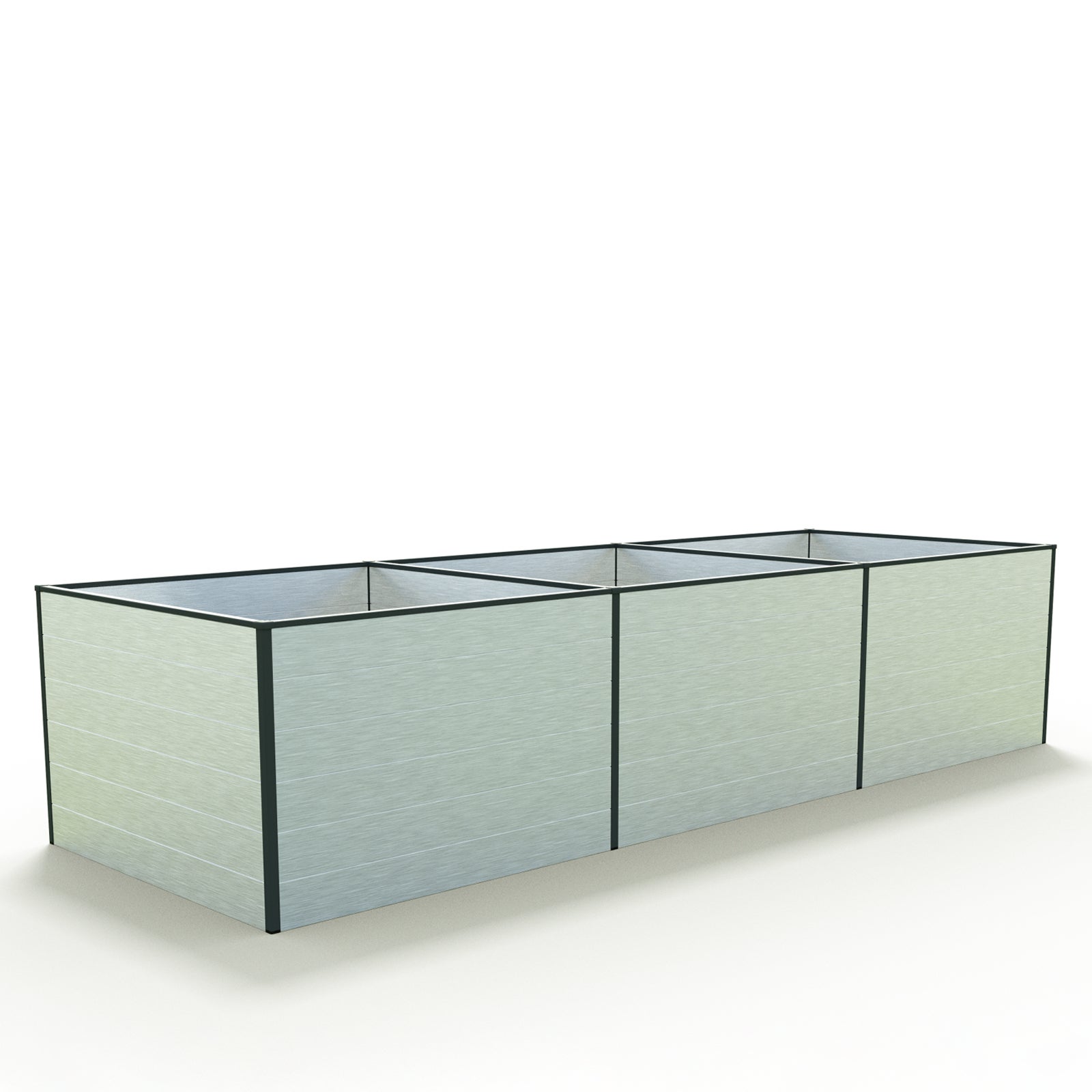119 x 351 x 77 cm Grzadka podwyzszona, aluminium anodowane