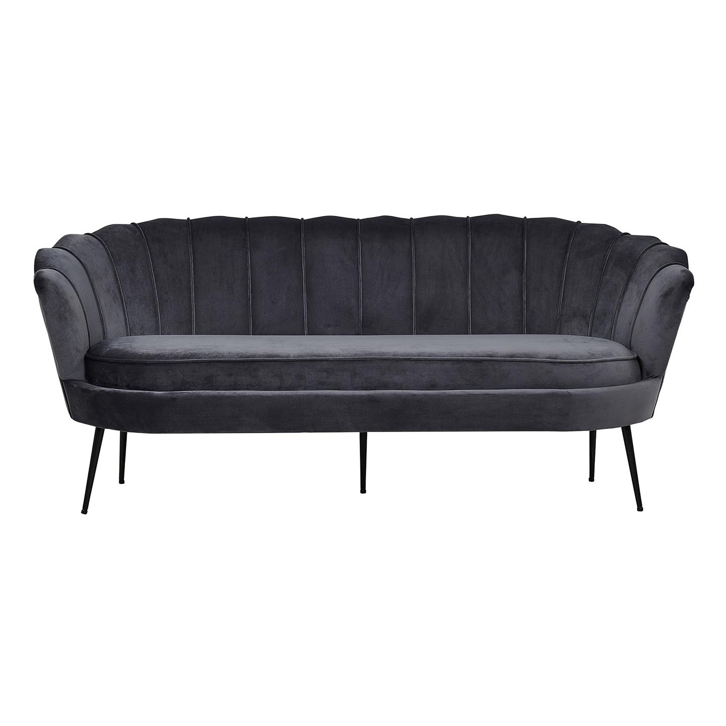 Nice sofa 3 osób welur szary.