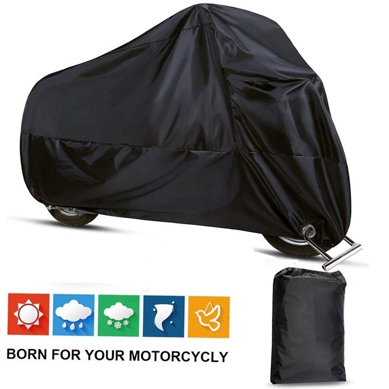 Pokrowiec na motocykl XL, wodoodporny i odporny na promieniowanie UV pokrowiec motocyklowy do użytku zewnętrznego, pokrowiec na motocykl z otworami