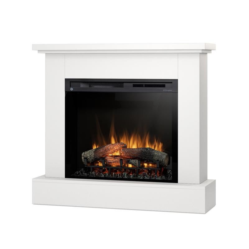 Kominek elektryczny 28" XHD 1400W z funkcją grzania LED biały mat Warmtec Jukon