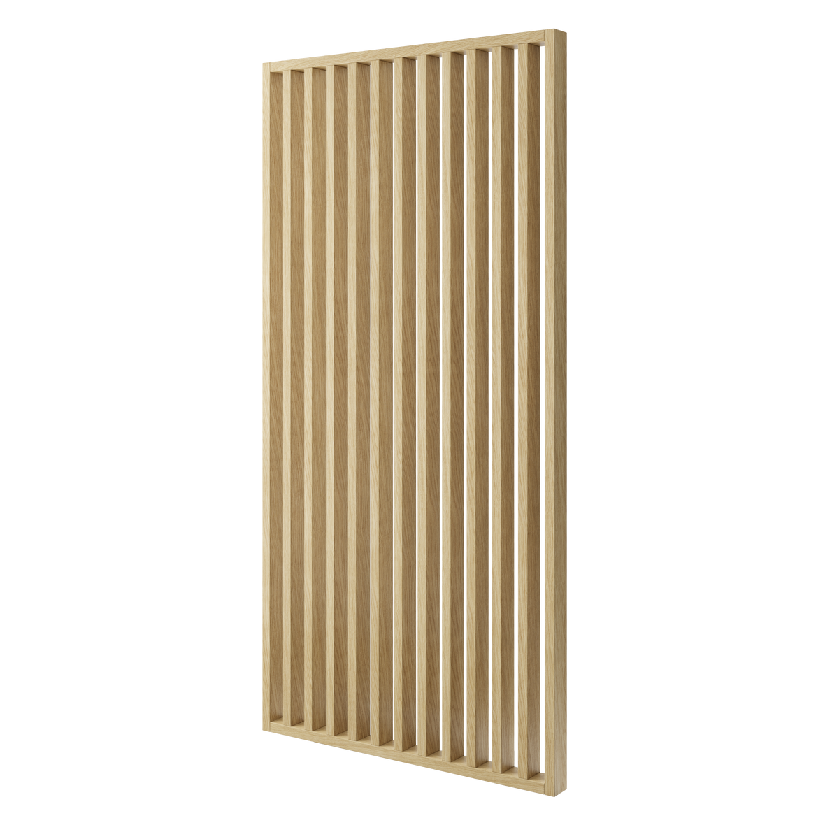 ŚCIANKA Z LAMELI - GOTOWY ZESTAW - DĄB EUROPEJSKI CPL - LAMELE3D - 259 cm - Pod kątem 45°