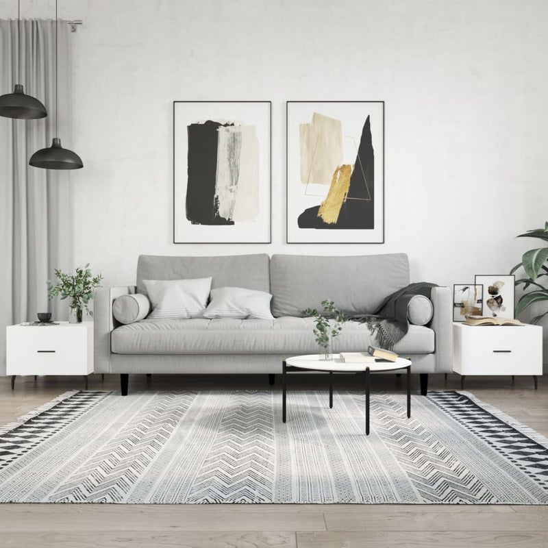 vidaXL Stoliki kawowe, 2 szt., białe, 50x50x40 cm