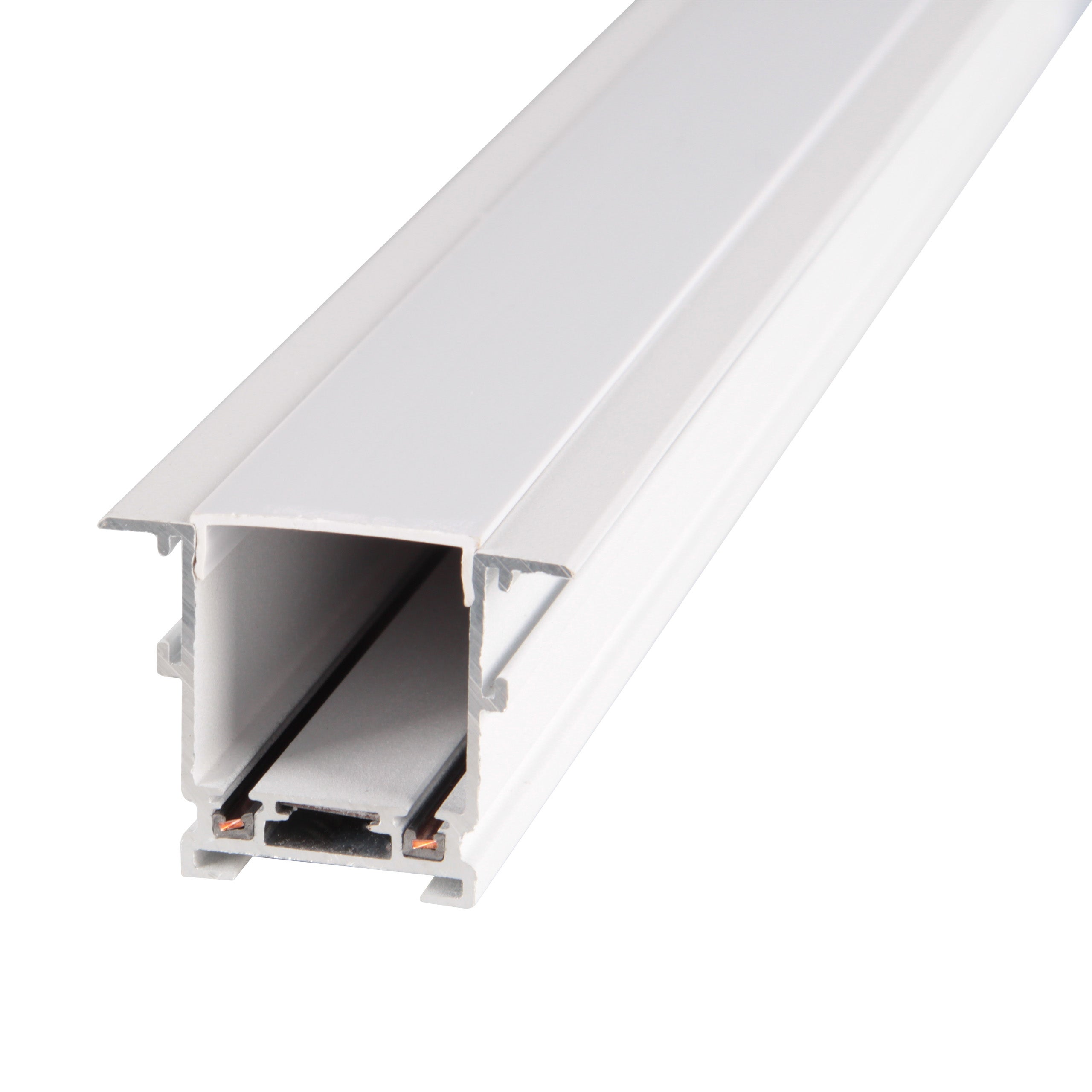 Szynoprzewód Luxo 48V 1m podtynkowy ze środkiem IP20 biały mat tracklight MasterLED