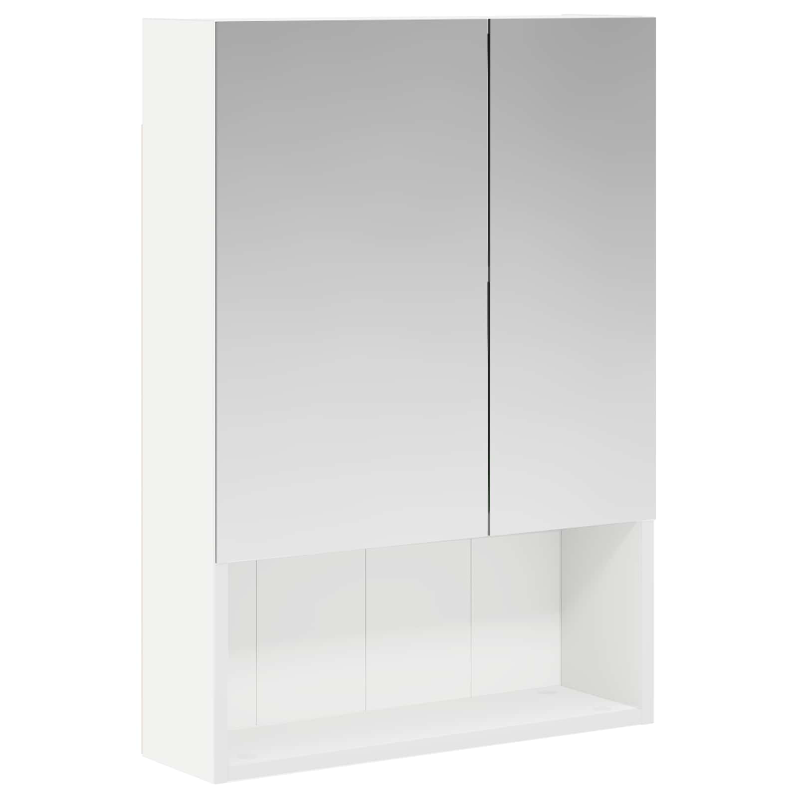 Szafka z lustrem do łazienki Biały 50 x 14,5 x 70 cm