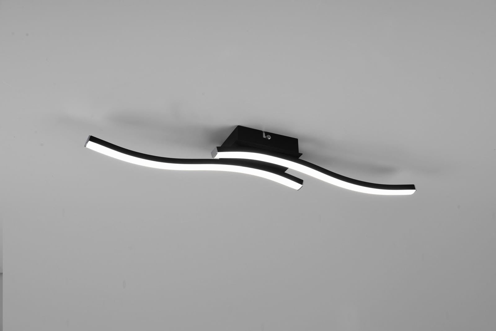 Lampa sufitowa nowoczesna wbudowany LED ROUTE czarny RL R62472432