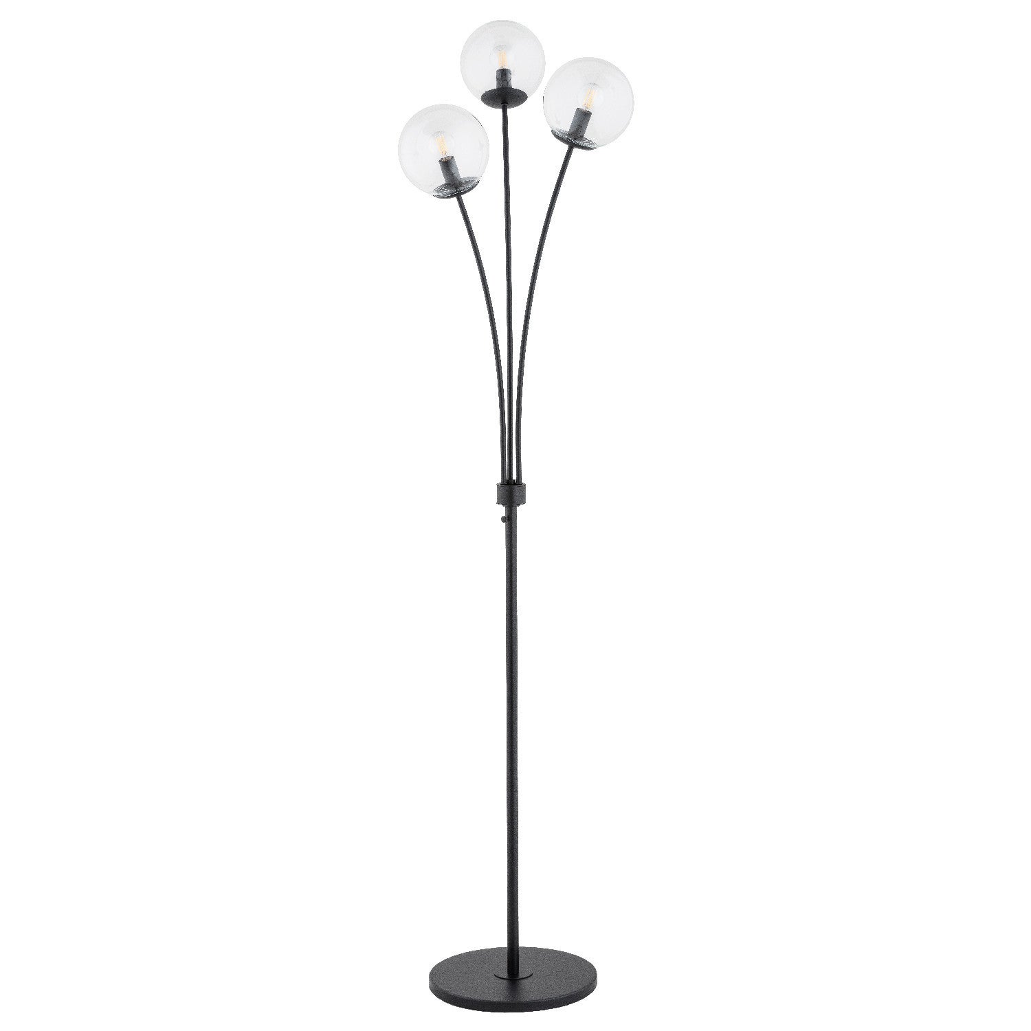 Lampa podłogowa stojąca Sebia czarna 3xE14x10W wym: 175 x 45 x 45 cm metal Alfa