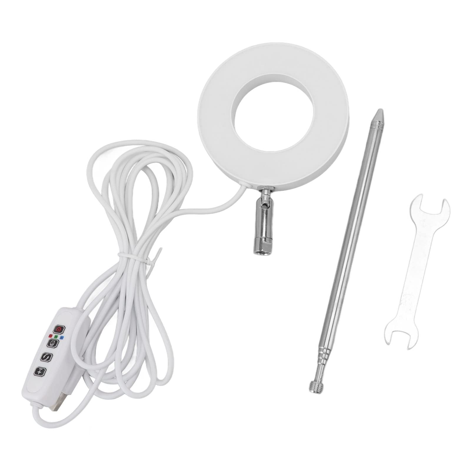 Halo LED lampa do wzrostu roślin, lampa USB o pełnym spektrum światła dla roślin domowych, sukulentów i roślin kwitnących