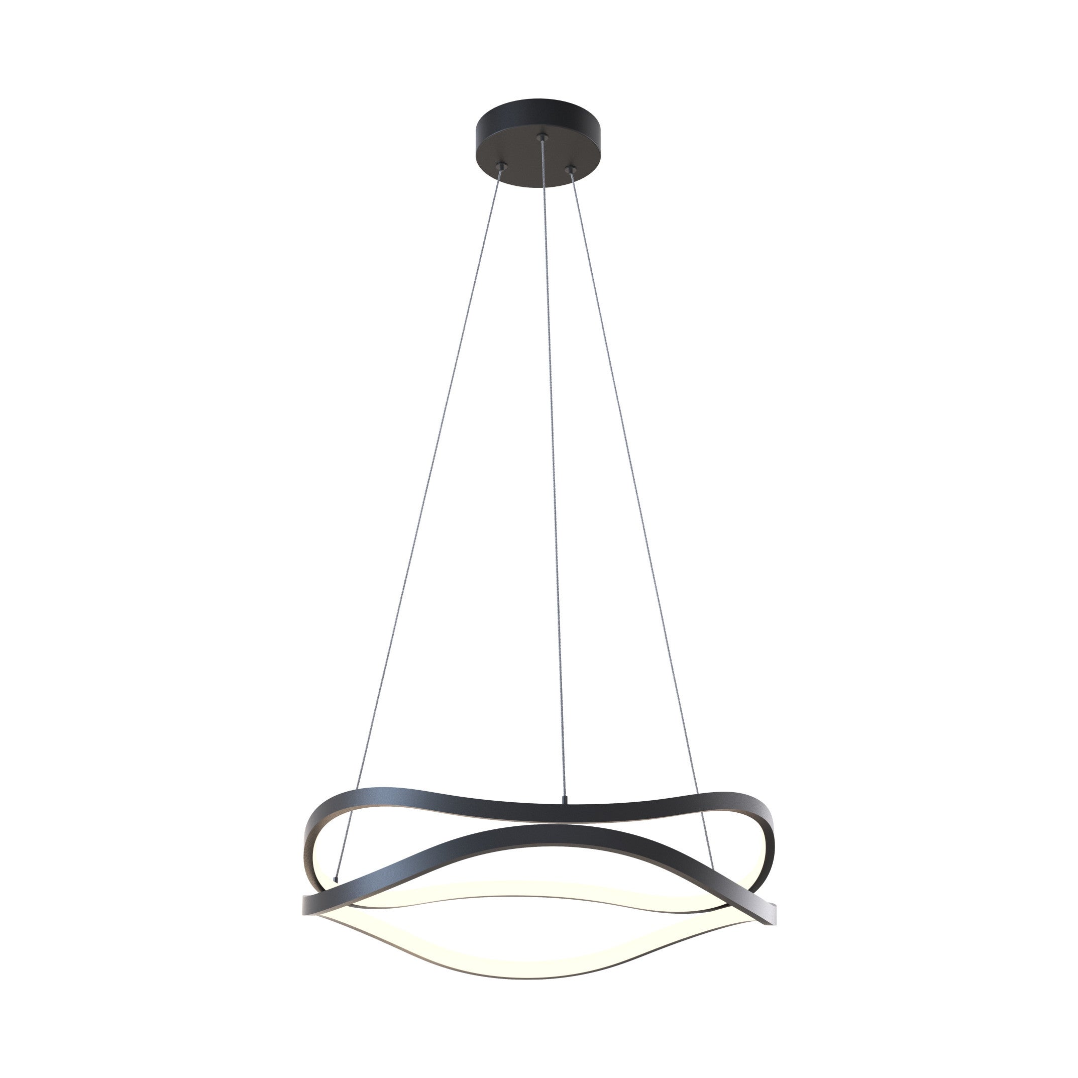 Lampa wisząca nowoczesna czarna HARLEY LED 31W Zuma Line MD7864-2S-3BT