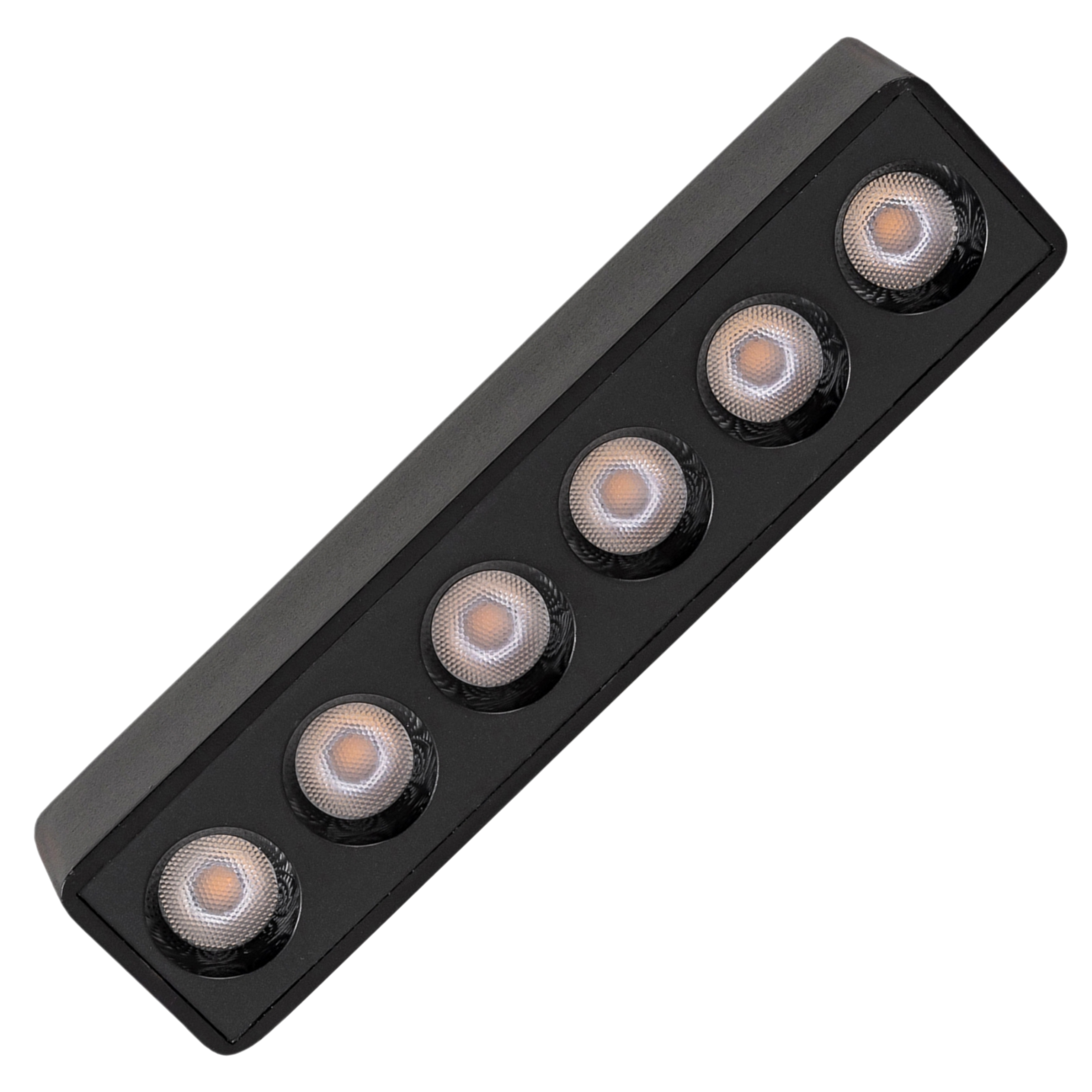 Panel szynowy LED oprawa na szynę magnetyczną REFLEKTOR Lampa 6-punktowa czarna 4000K 480lm długość 122mm - LEDHOFF