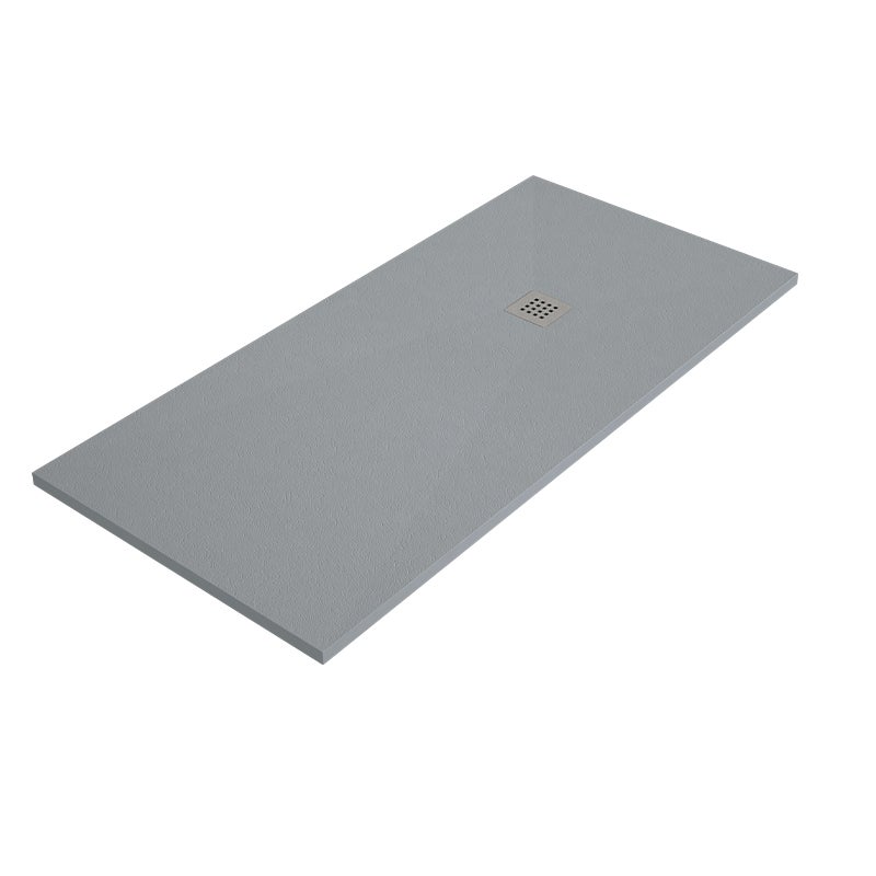 Brodzik ARDESIA 80x160 cm Cement kratka ze stali