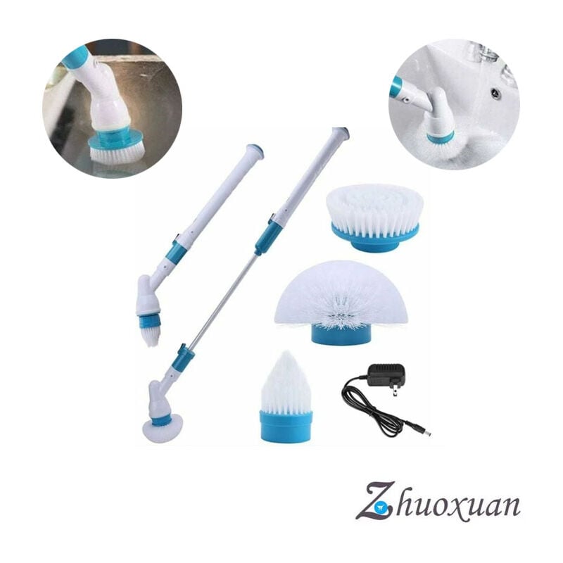 Turbo Scrub Brush Bezprzewodowa elektryczna szorowarka czyszcząca z obrotem 360°