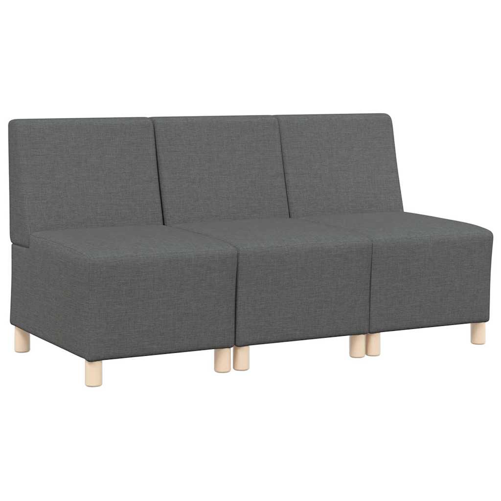 Modułowa sofa bez podłokietników 3 pcs Ciemnoszary