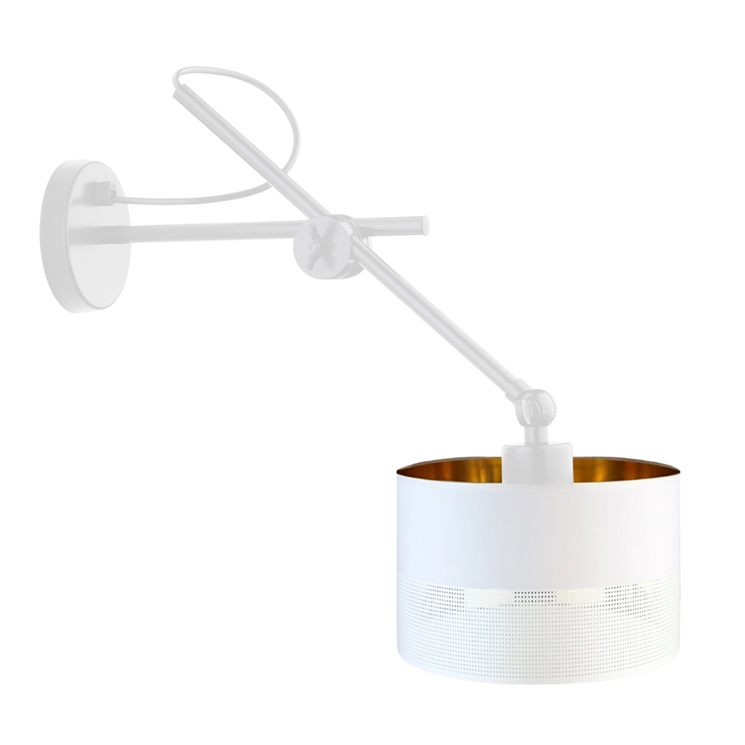 Kinkiet przegubowy lampa ścienna lampa na ścianę regulowany z abażurem walec MODERN