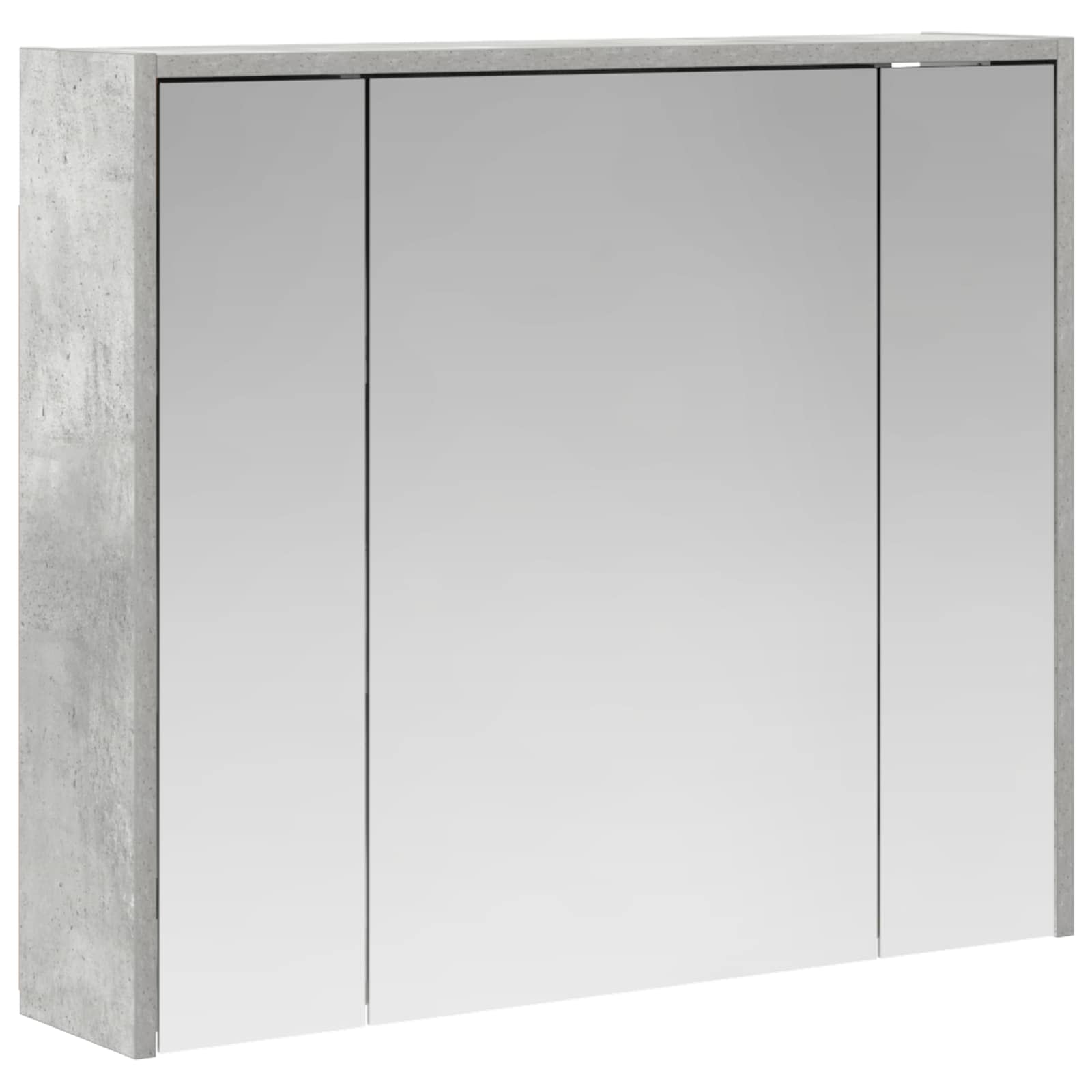 Szafka z lustrem do łazienki Betonowy szary 73,5 x 16 x 62,5 cm