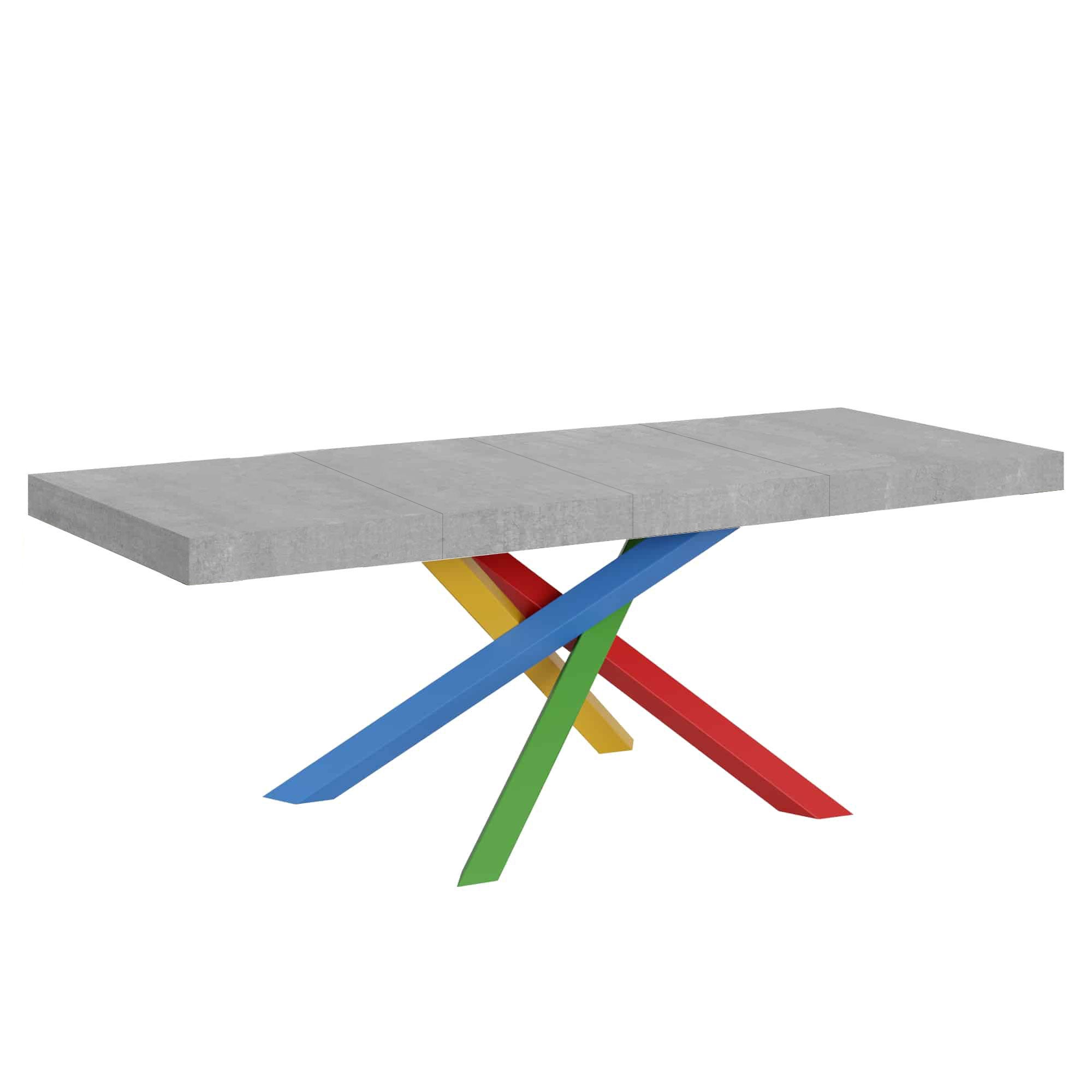 Stół rozkładany 90x180/284 cm Volantis Premium Cement rama 4/B