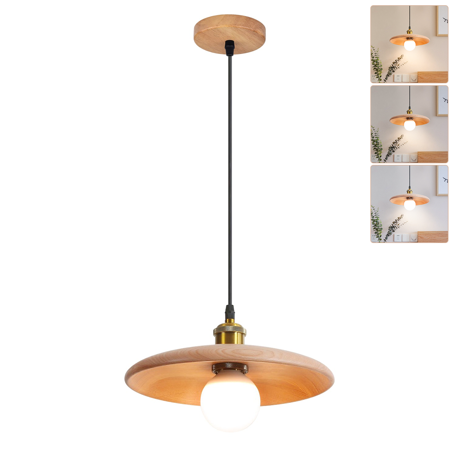 Lampa wisząca cm żyrandol w stylu vintage z żarówką lampa sufitowa lampka nocna lampa nad wyspę regulowane temperatury barwowe regulowana wysokość