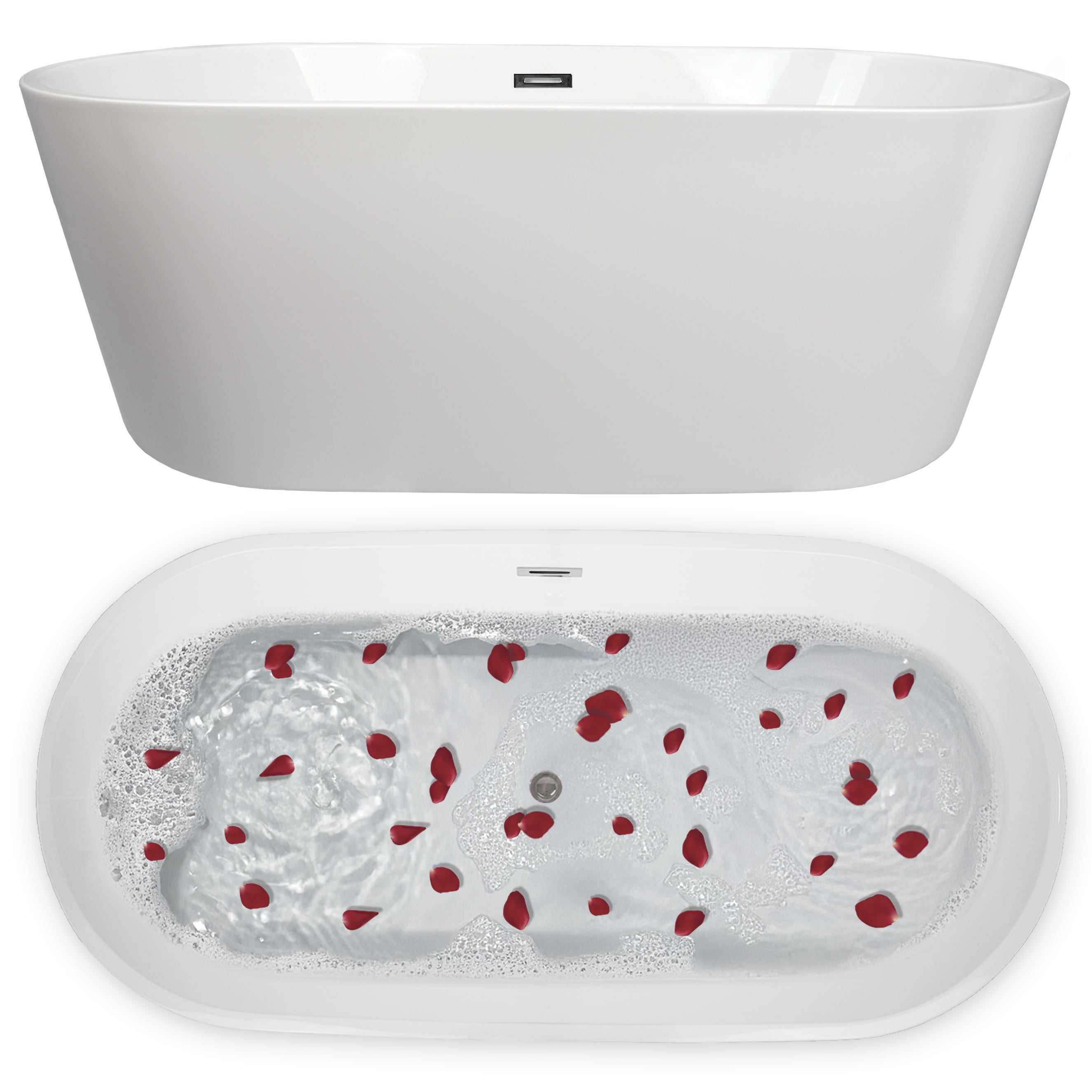 Ekskluzywna WANNA WOLNOSTOJĄCA biała akrylowa |ELEGANCKA| KOMFORT| 170x80cm