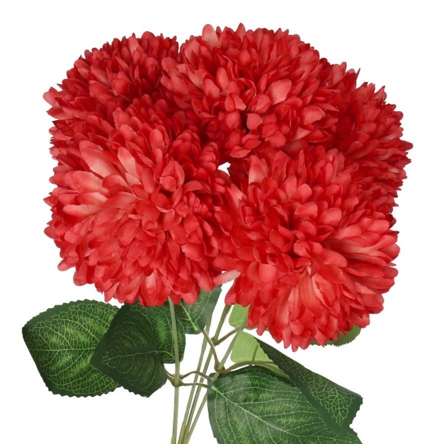CHRYZANTEMA W BUKIECIE SZTUCZNE KWIATY JAK ŻYWE 45CM DUŻY BUKIET
