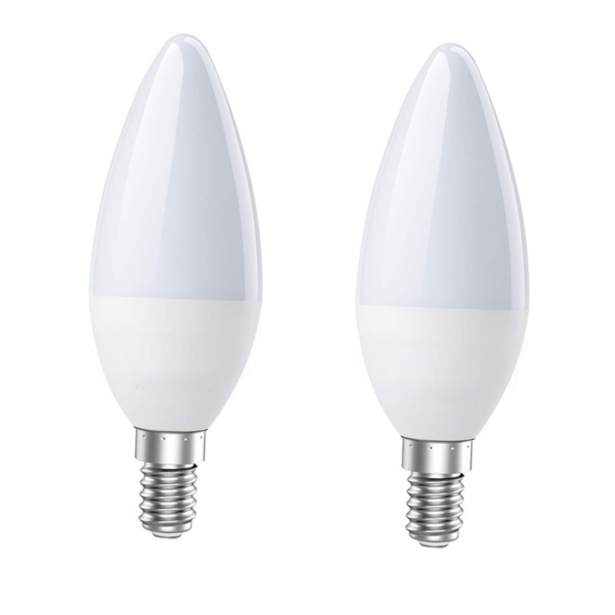 Żarówki LED, E14-【220-230V】C37 ostro zakończone【9W】ciepłe światło 3000K, żarówki energooszczędne, żarówki uniwersalne (2 sztuki)