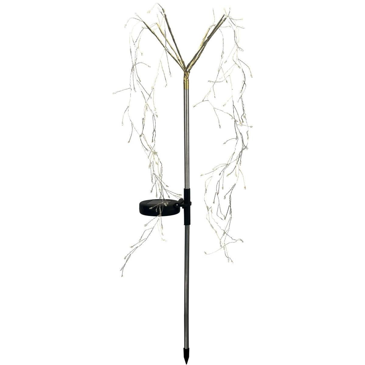 Lampa solarna drzewko fajerwerki 72 cm 120 Led ciepły biały