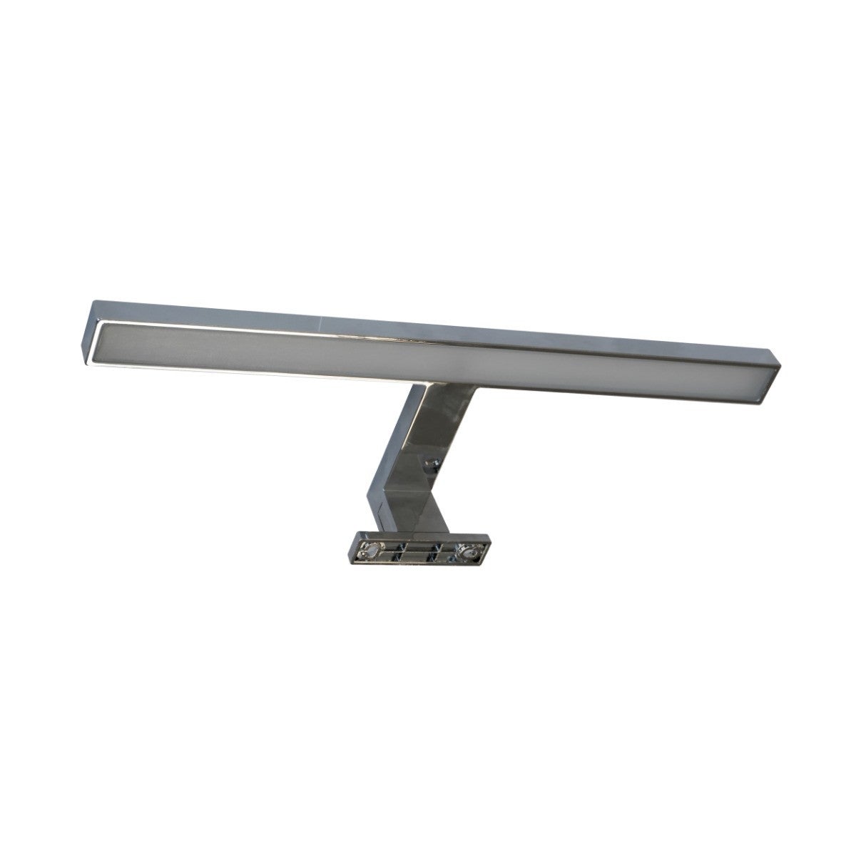 Kinkiet ścienny Milos chromowany biały LED 5W 4000K 520lm nad lustro wym: 4,1 x 30 x 10 cm aluminium IP44 Polux